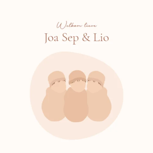 Vierkante gevouwen kaart