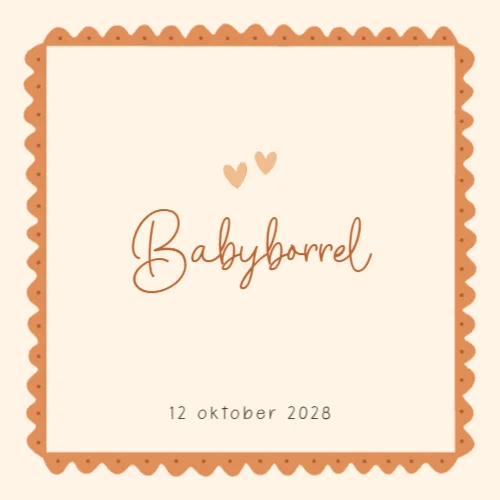 Babyborrelkaart