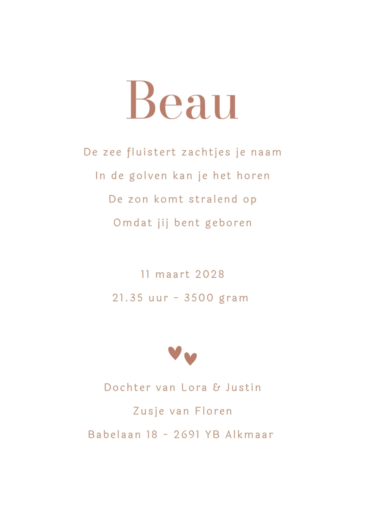 Zon in Boogvorm voor een Meisje - Terug