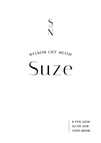 Staande enkele kaart