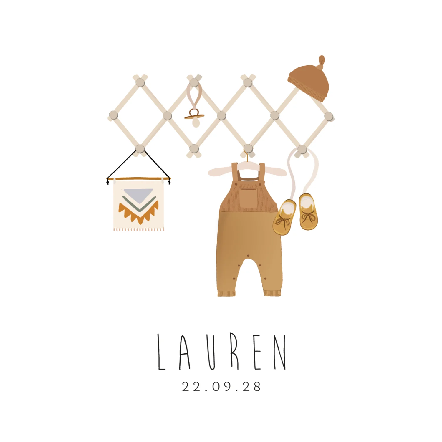 Kleertjes op Harmonica Kledingrekje