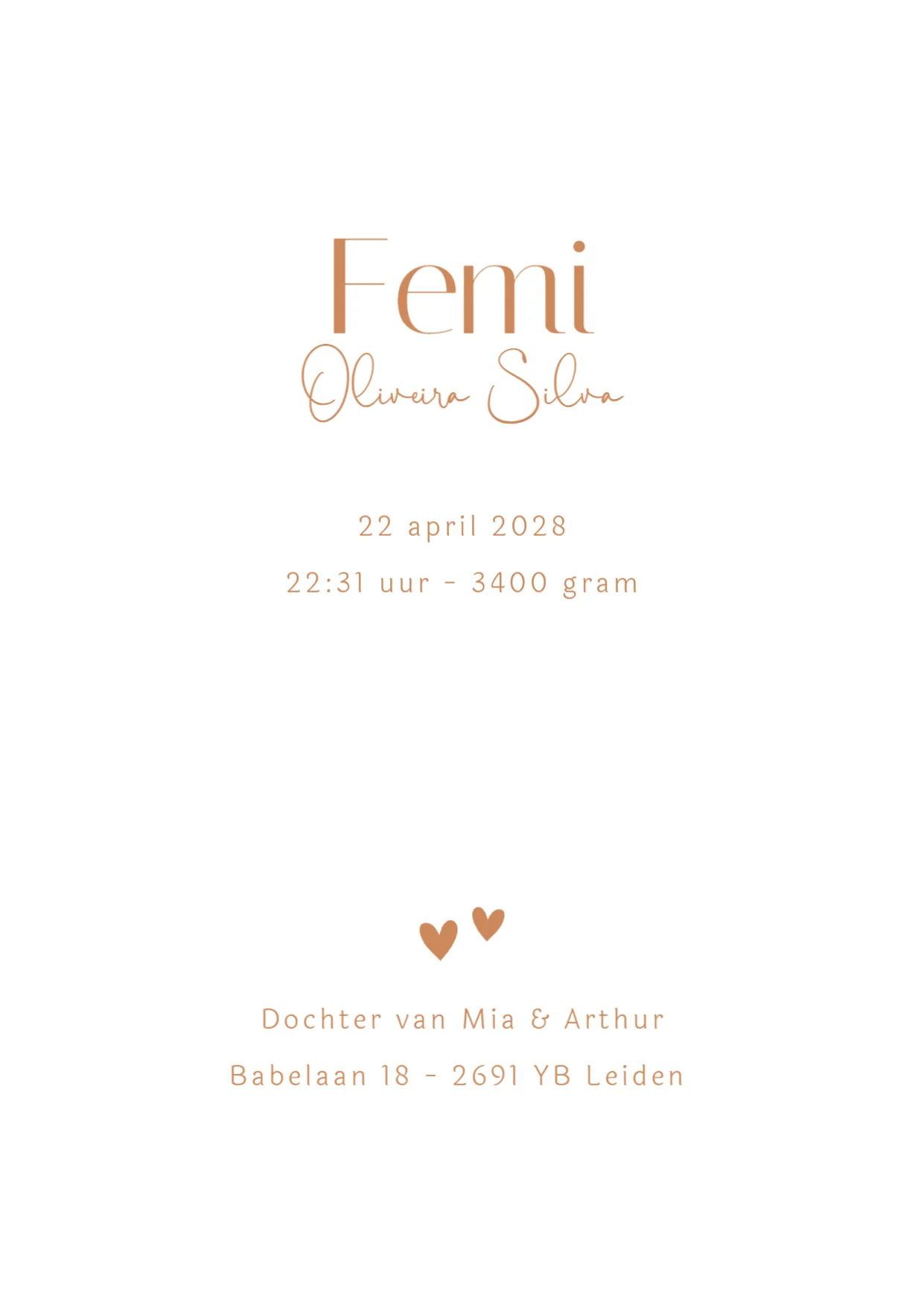 Baby met knuffelkonijn - Terug