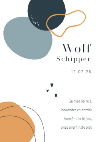 Staande enkele kaart