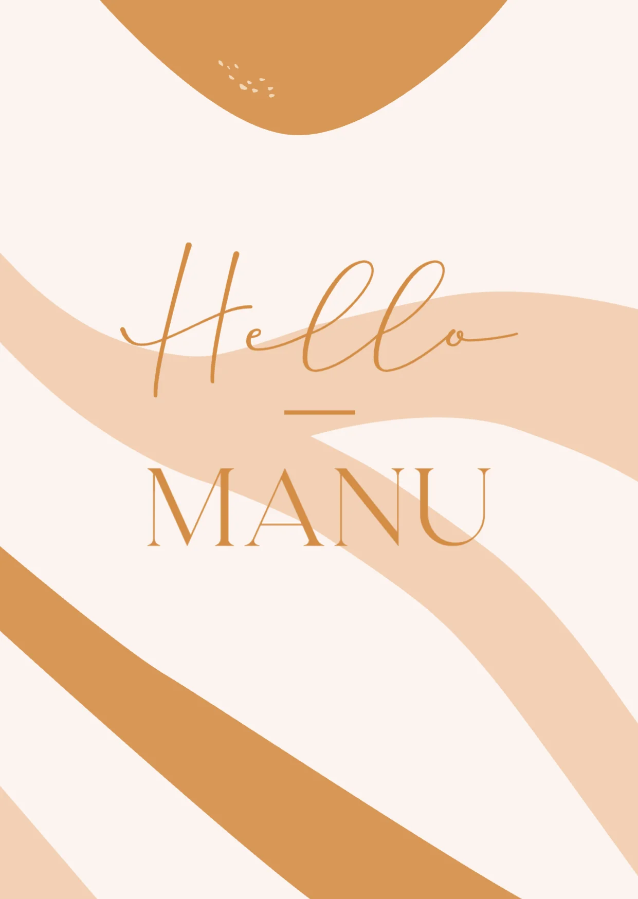 Hello met Abstracte Vormen