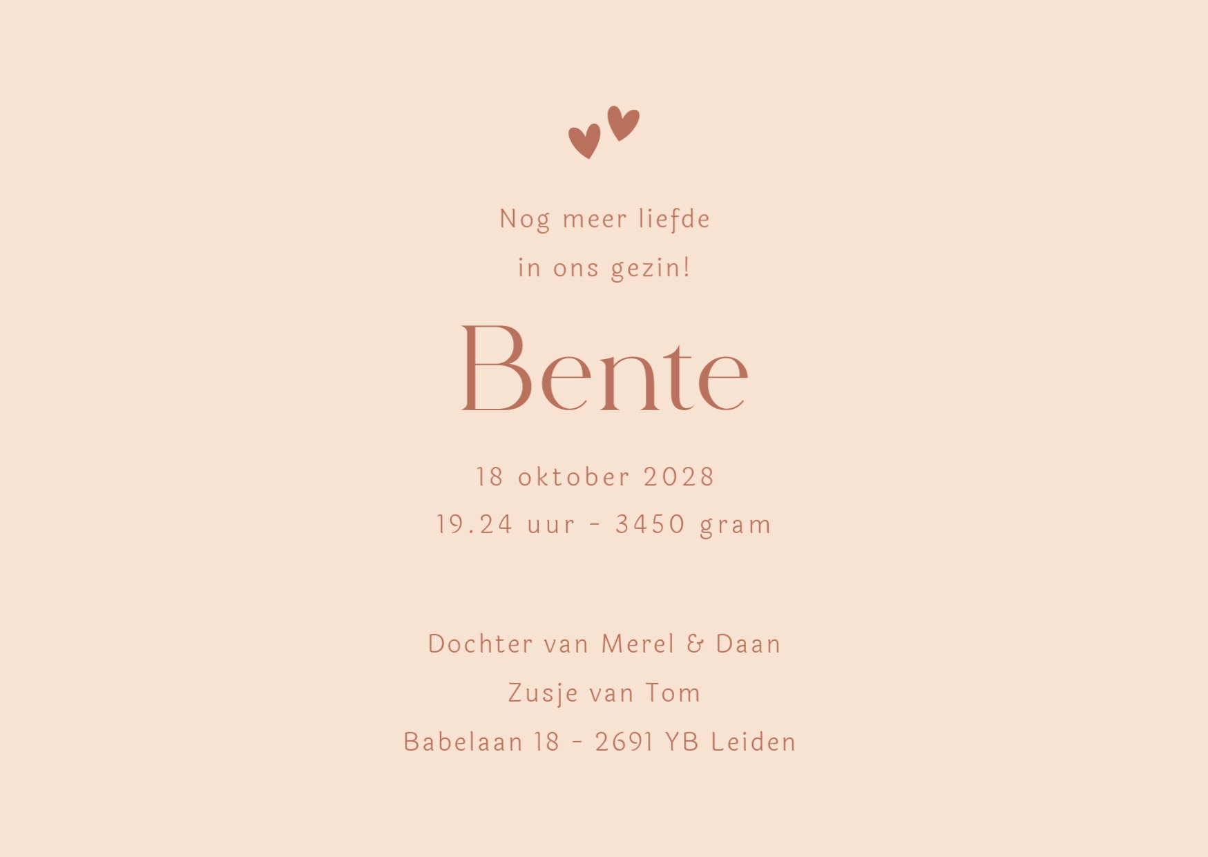 Bente in Roze Tinten - Terug
