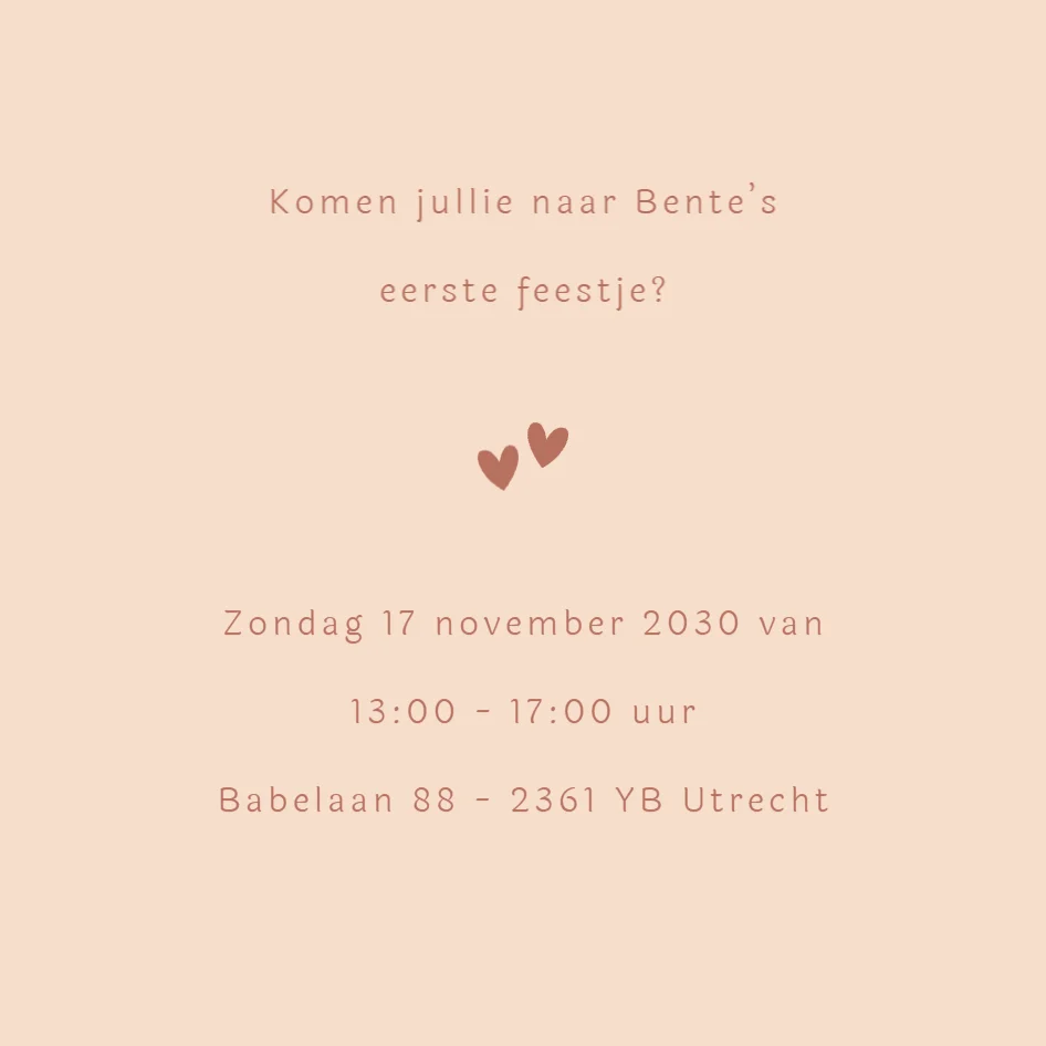 Bente in Roze Tinten - Terug