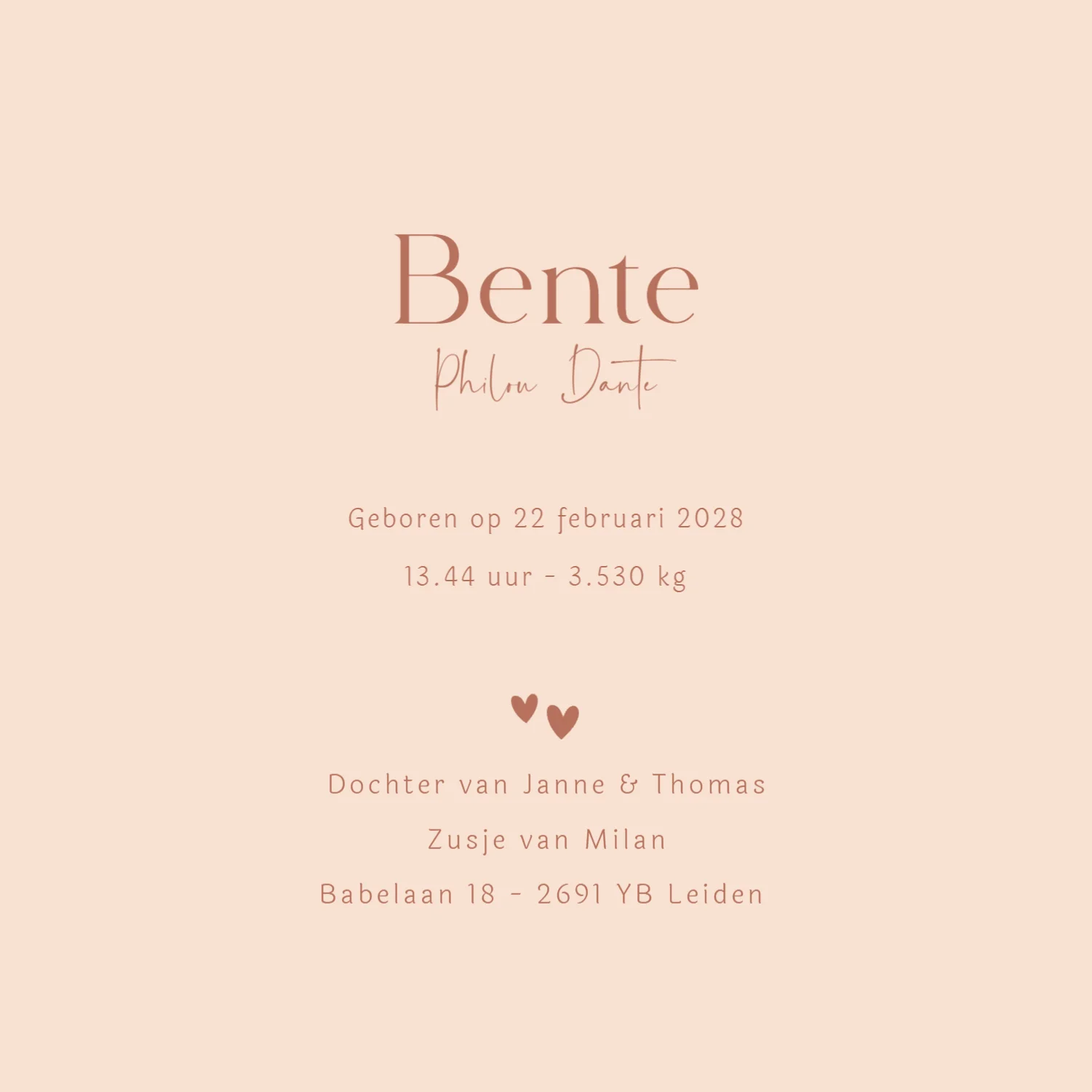 Bente in Roze Tinten binnenkant