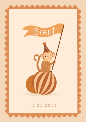 Staande enkele kaart