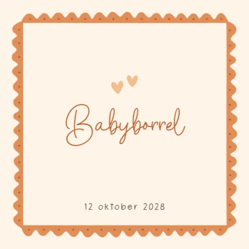 Babyborrelkaart