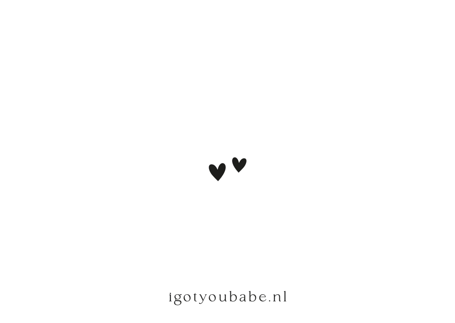 Minimalistisch geboortekaartje - Terug