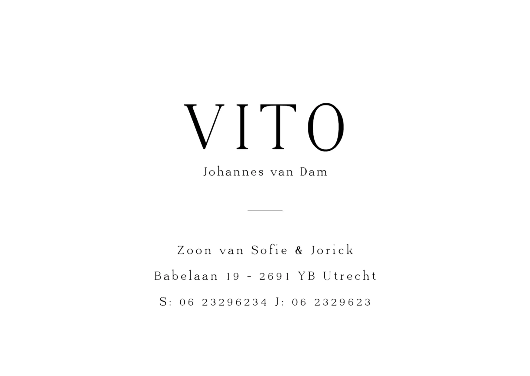 It's a boy binnenkant