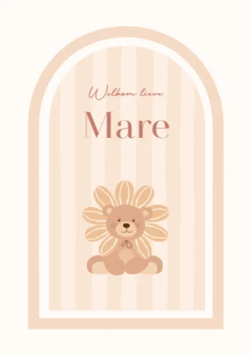 Staande enkele kaart