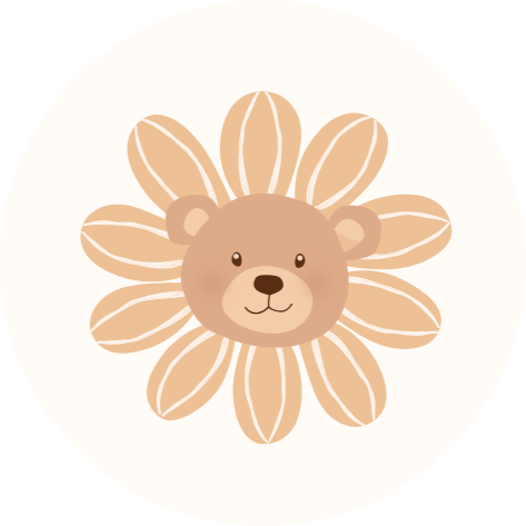 Beertje met zonnebloem