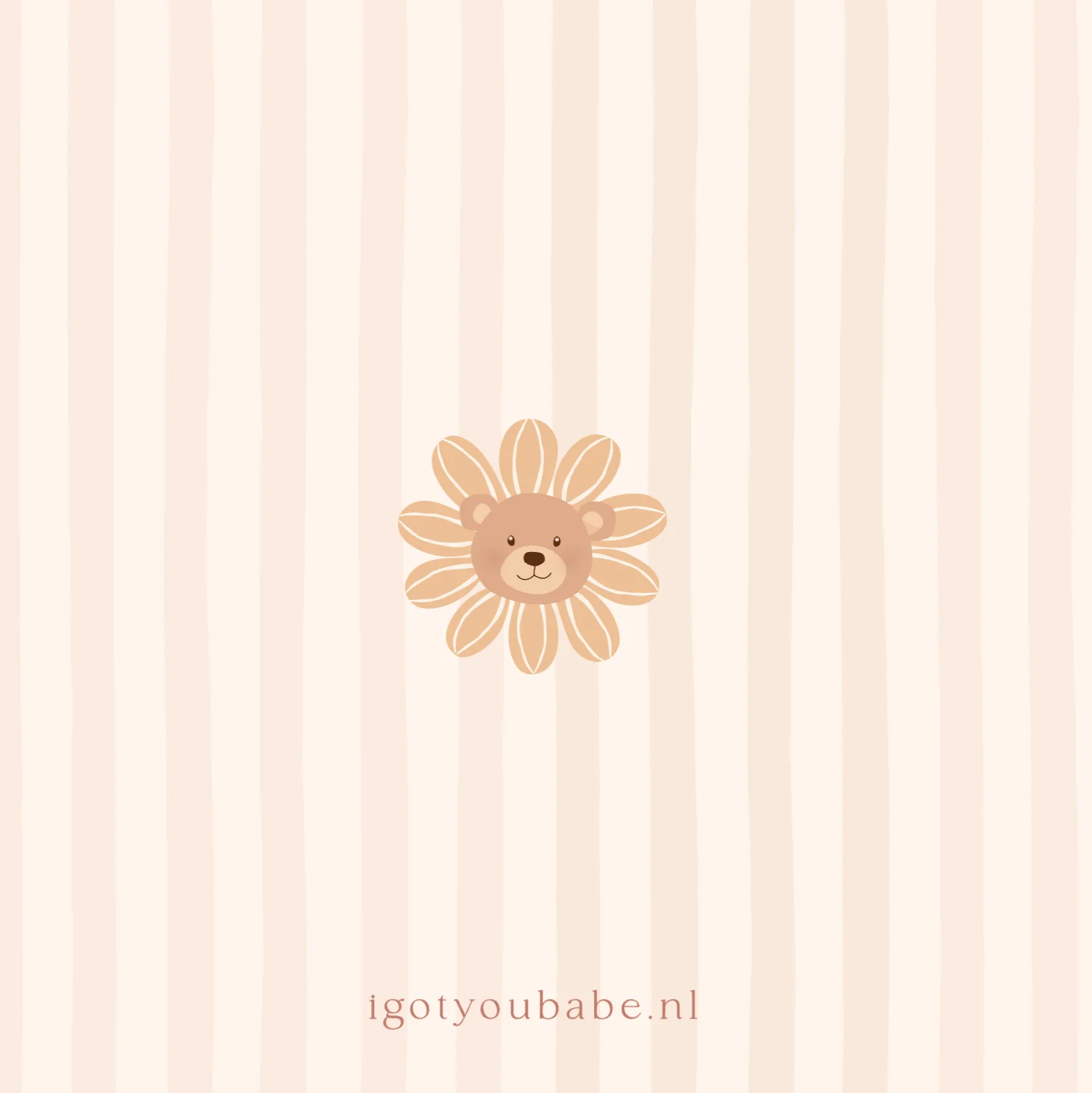 Beertje met zonnebloem - Terug