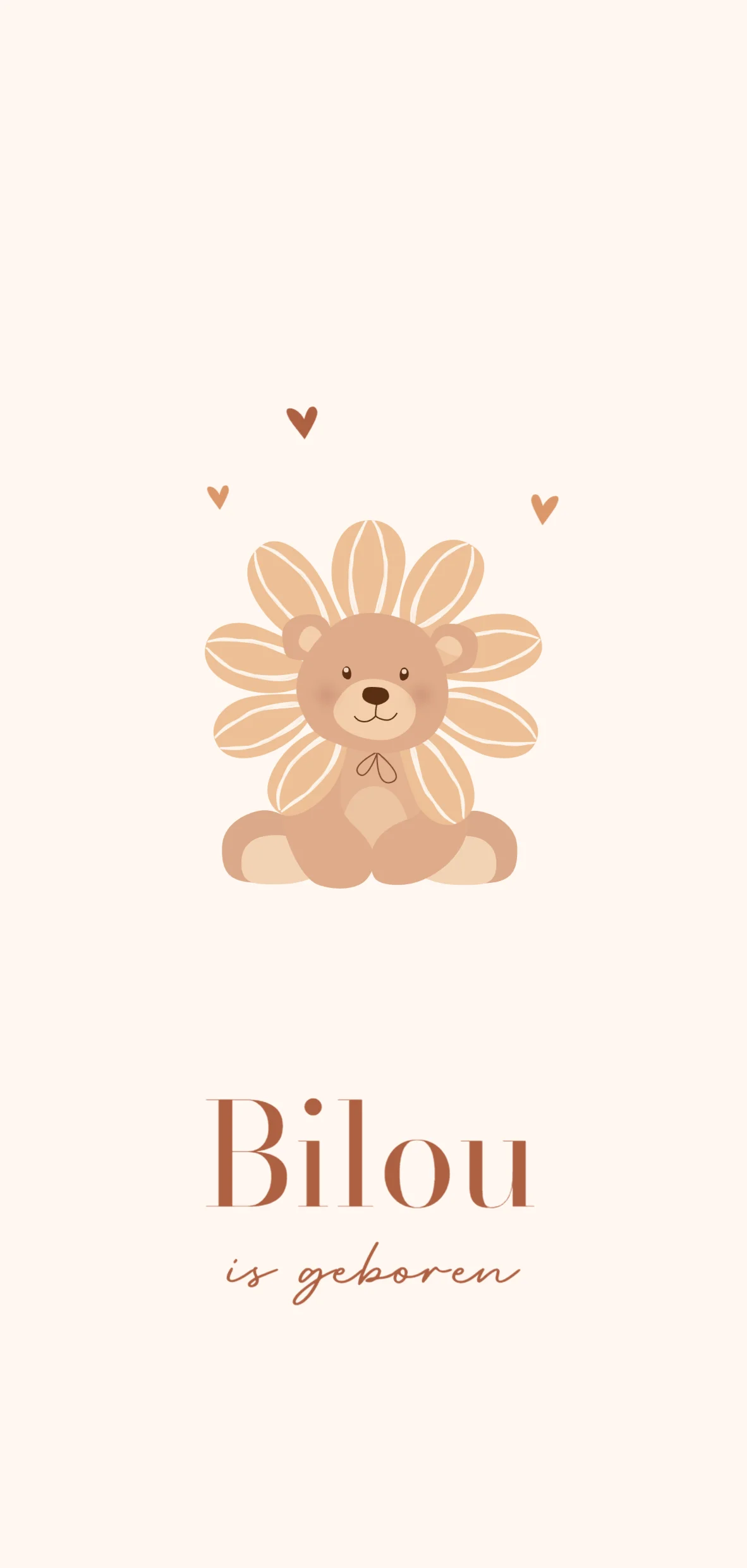 Beertje met Bloemblaadjes Krans