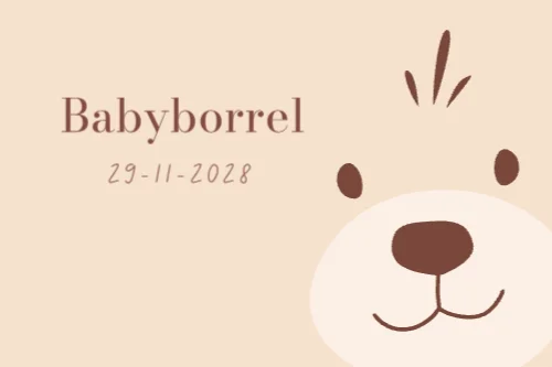 Babyborrelkaart