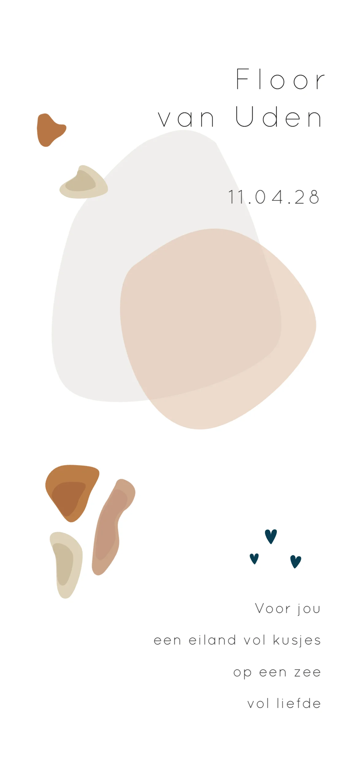 Abstracte Vormen met Hartjes