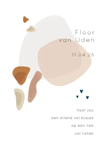 Staande enkele kaart