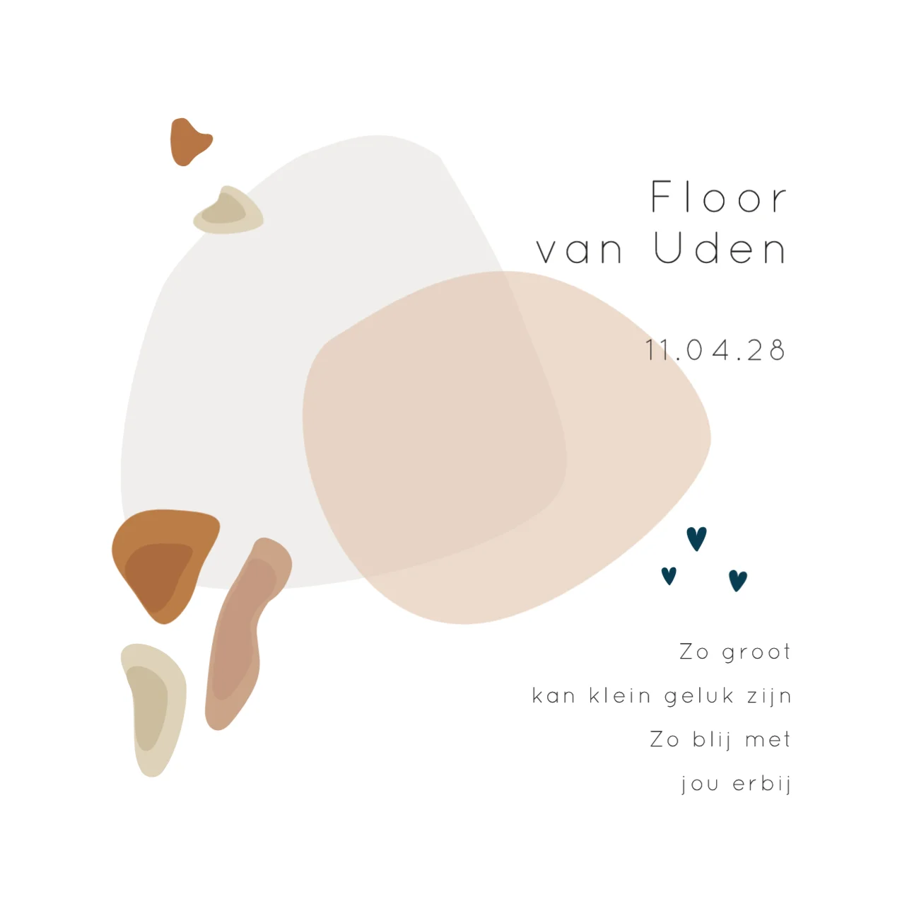 Abstracte Vormen met Hartjes - Terug