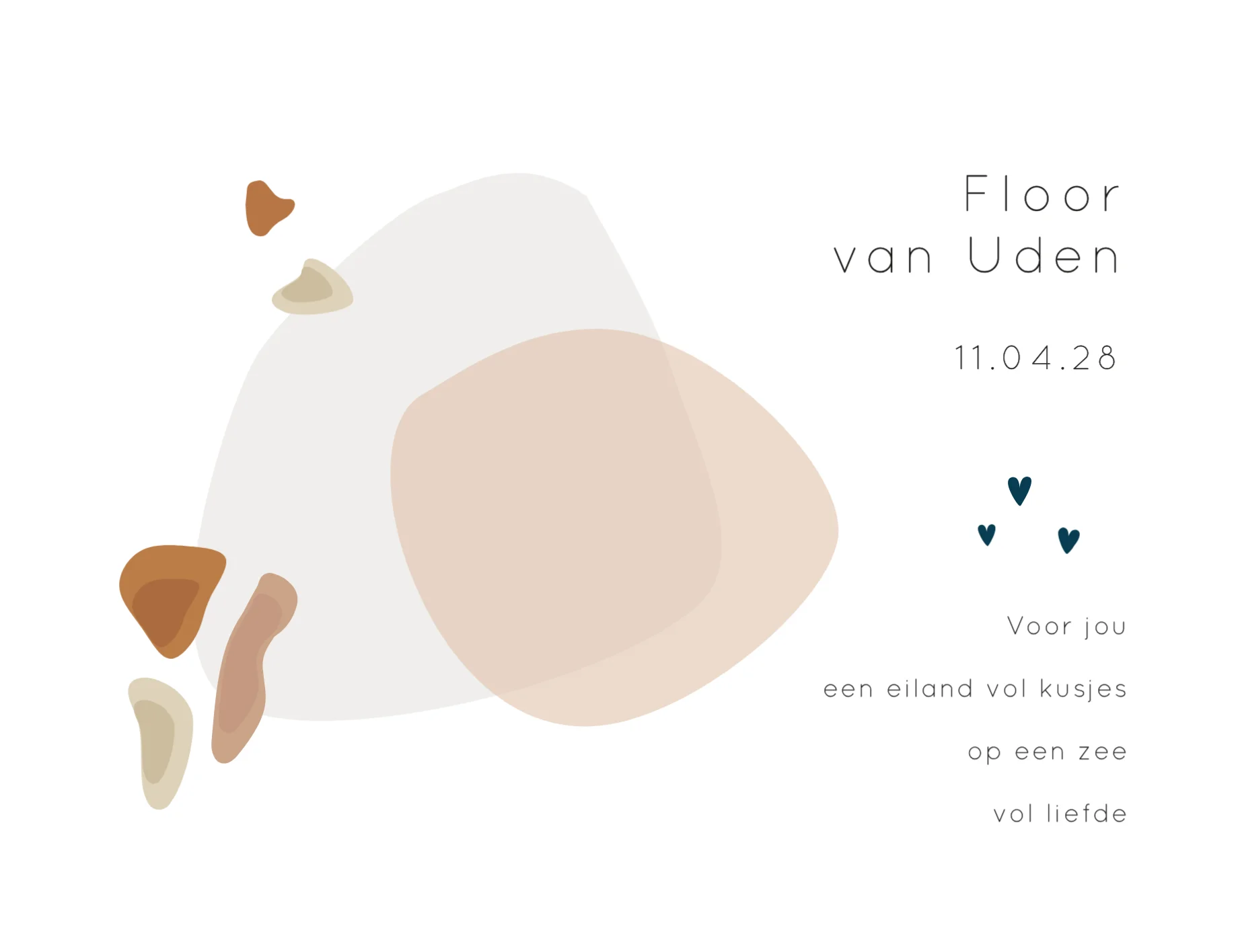 Abstracte Vormen met Hartjes