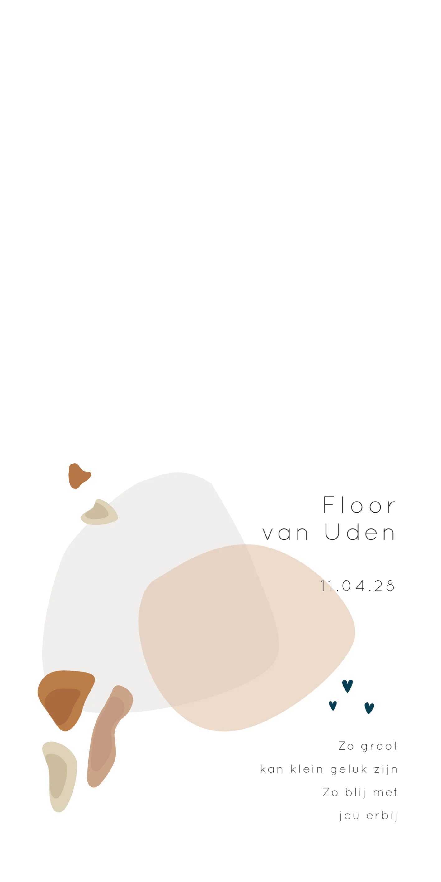 Abstracte Vormen met Hartjes - Terug