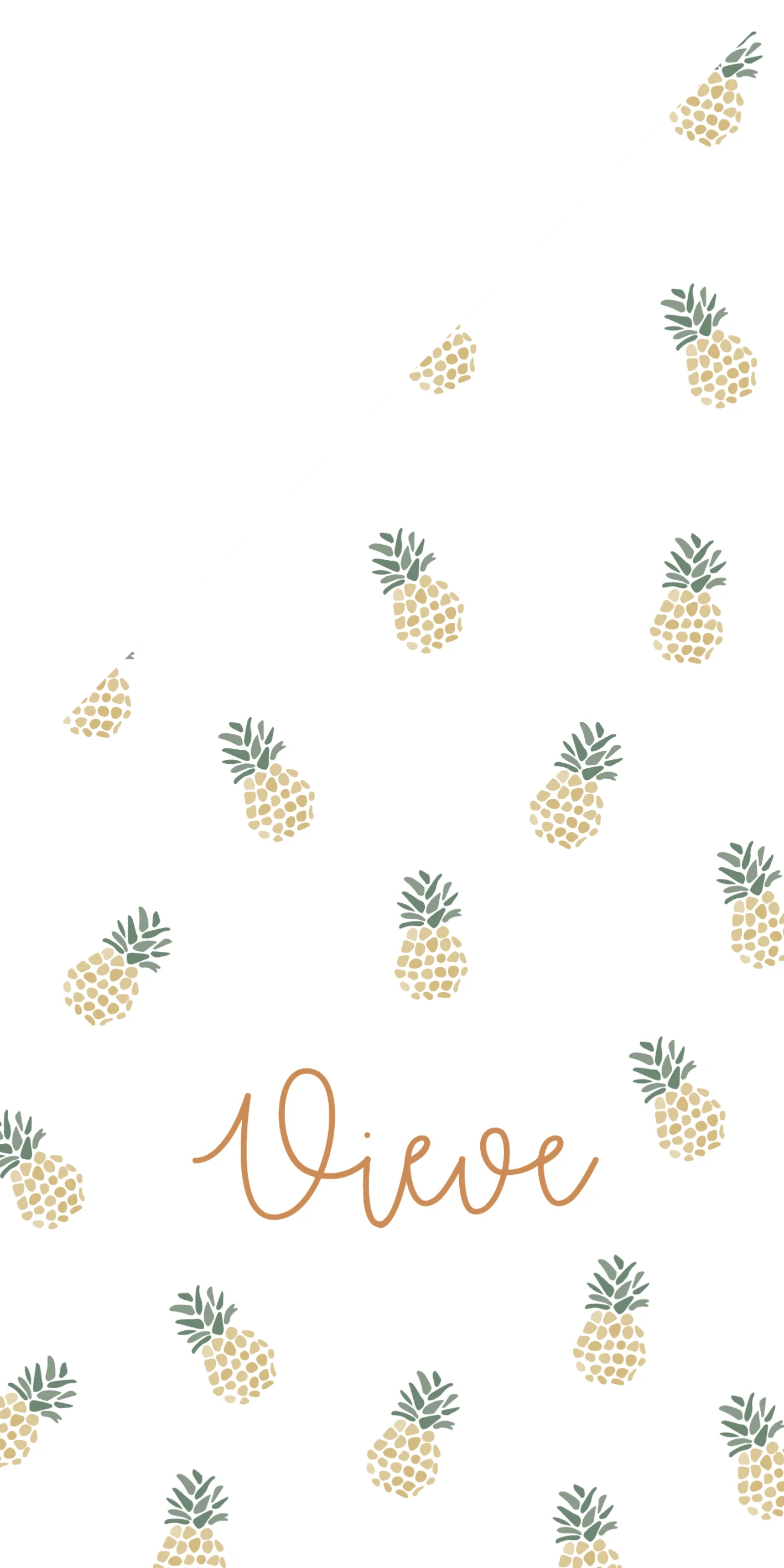 Ananas Patroon met Naam