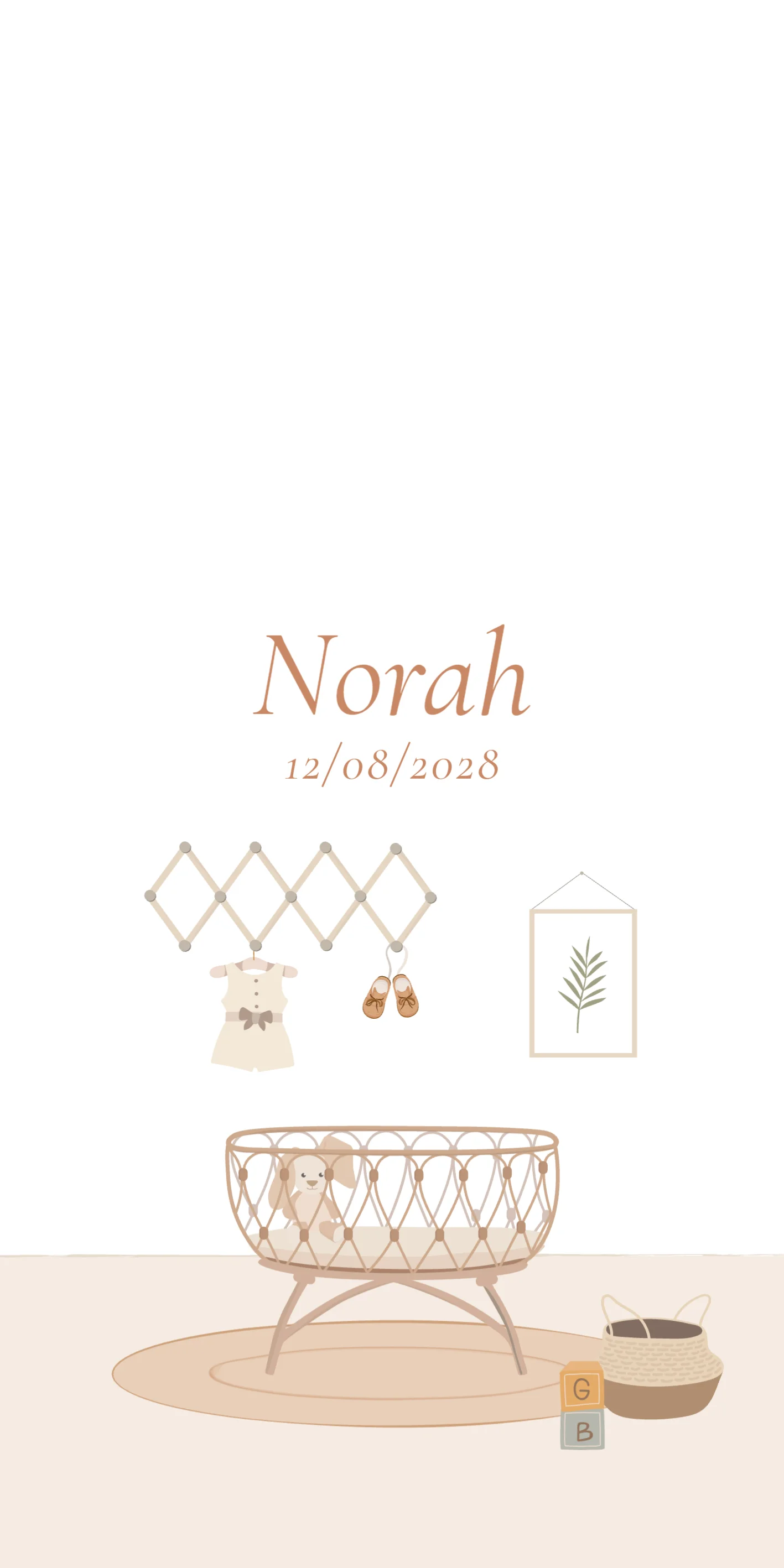 Boho Wiegje Kinderkamer - Terug