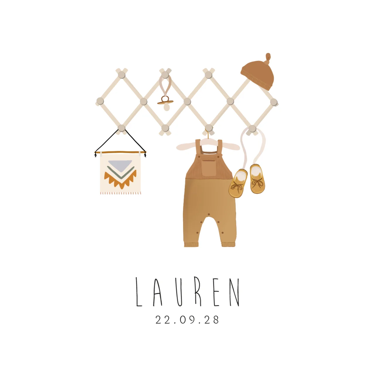 Kleertjes op Harmonica Kledingrekje - Terug