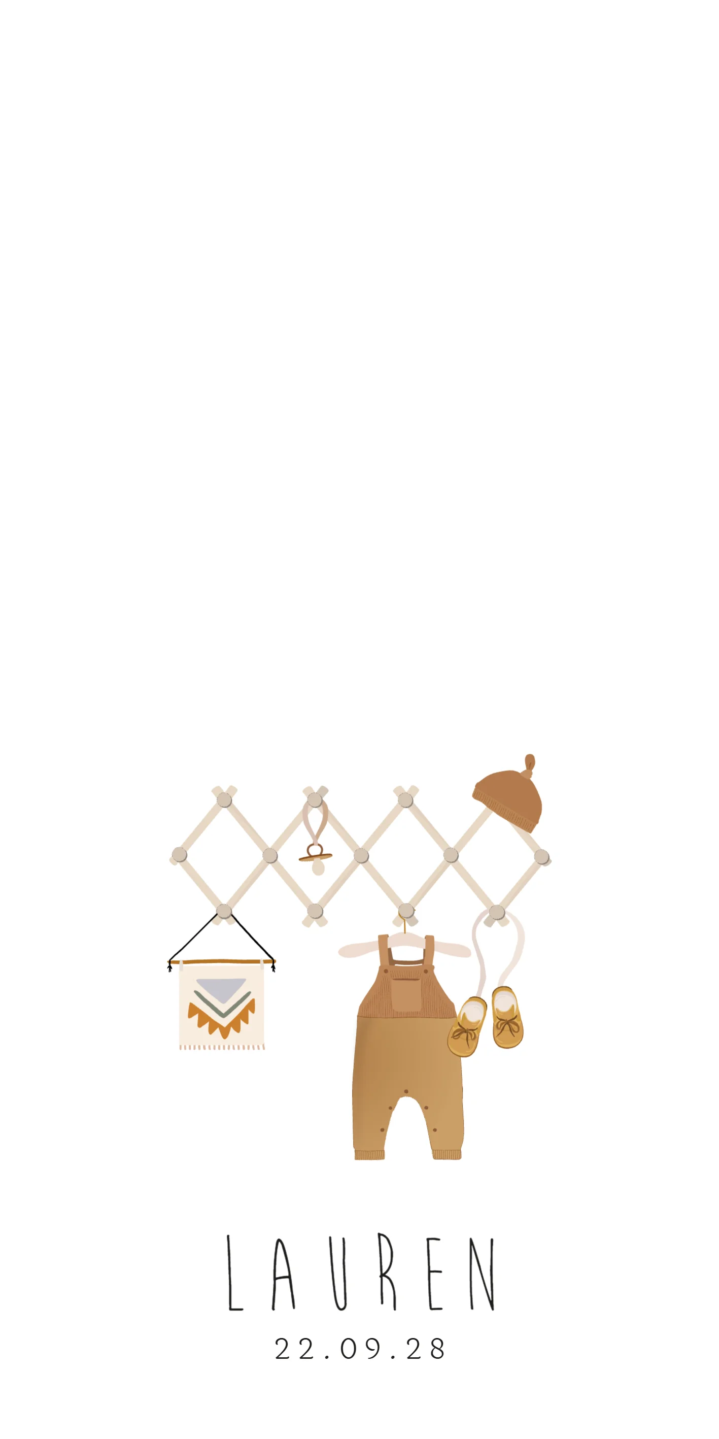 Kleertjes op Harmonica Kledingrekje - Terug