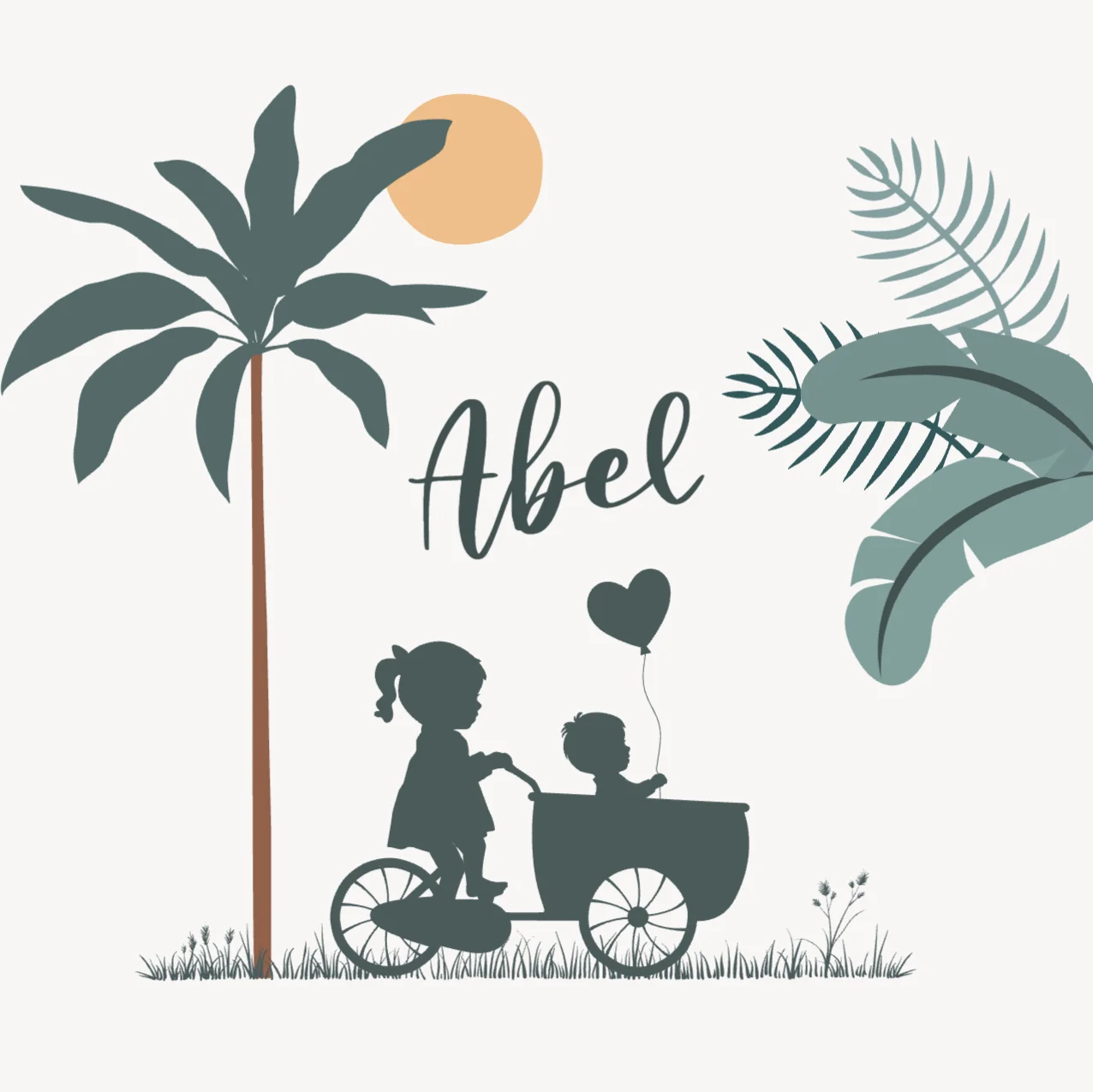 Grote zus met broertje in bakfiets