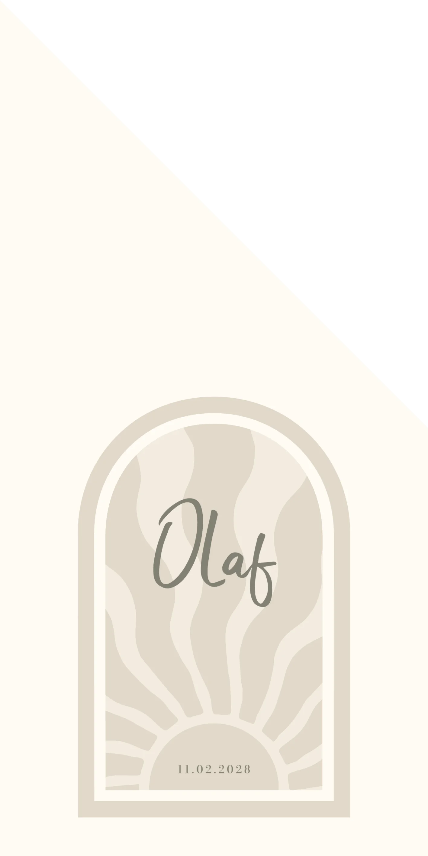 Abstracte Zon in Boog - Terug