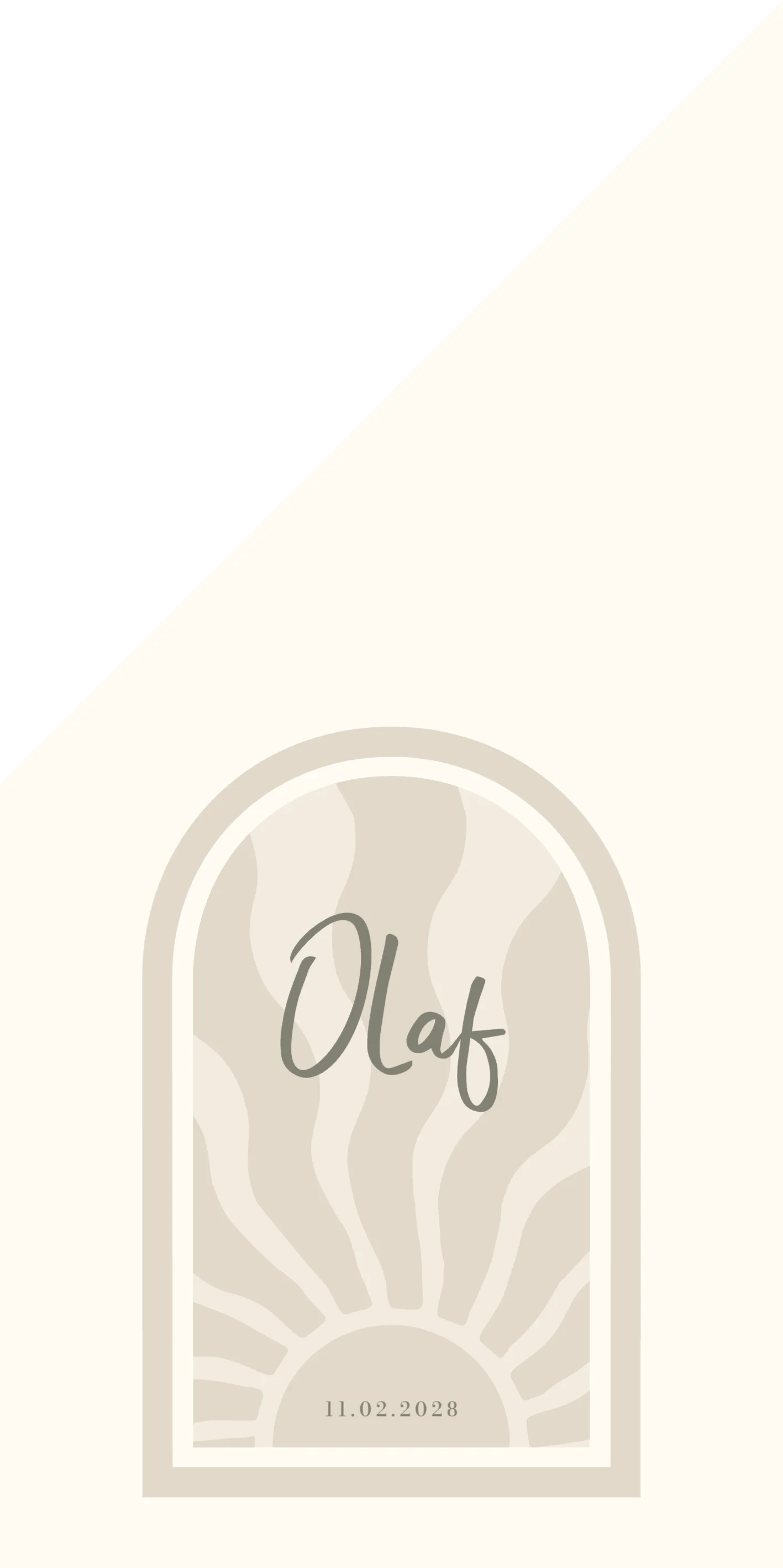 Abstracte Zon in Boog