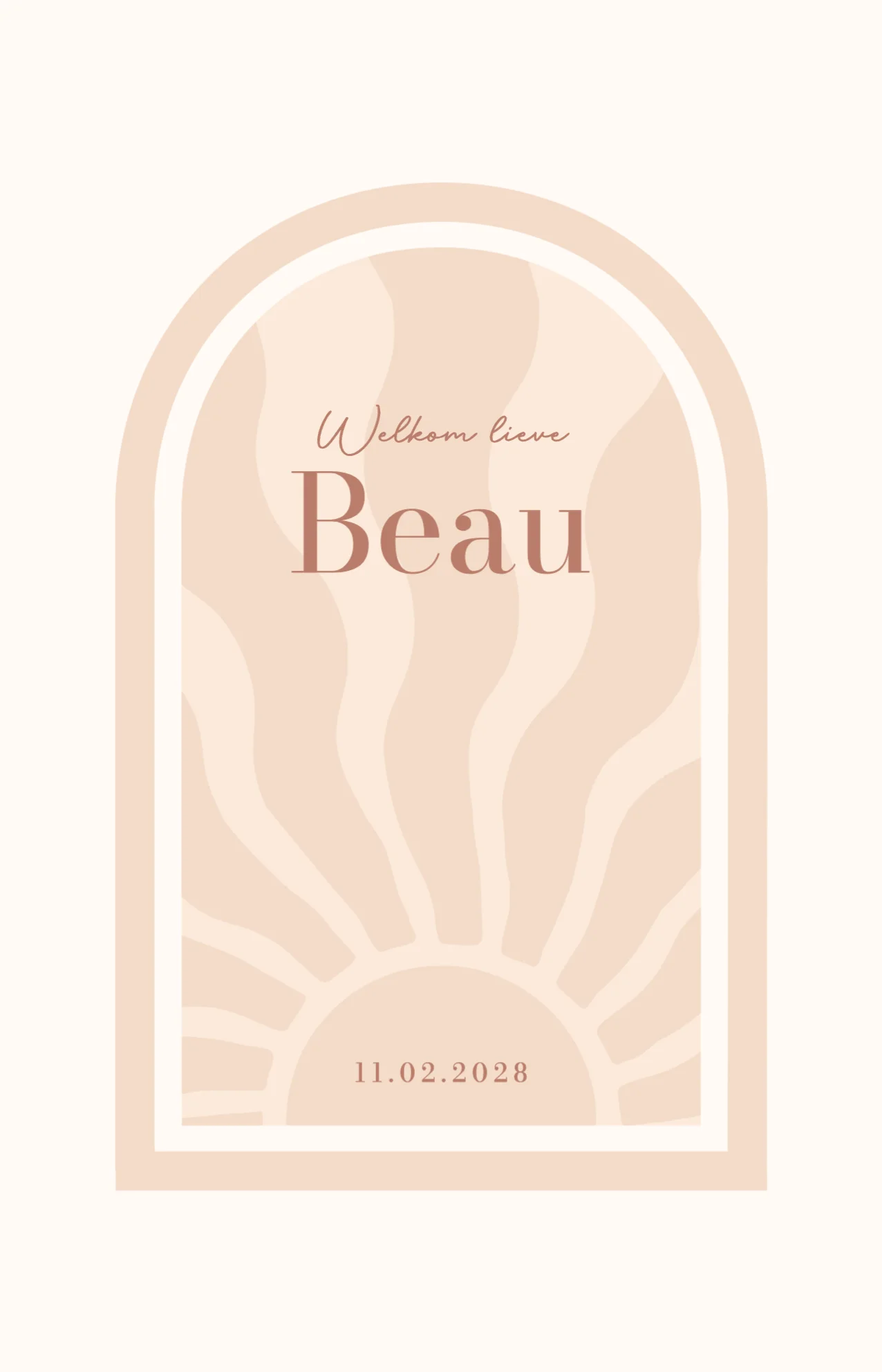 Zon in Boogvorm voor een Meisje