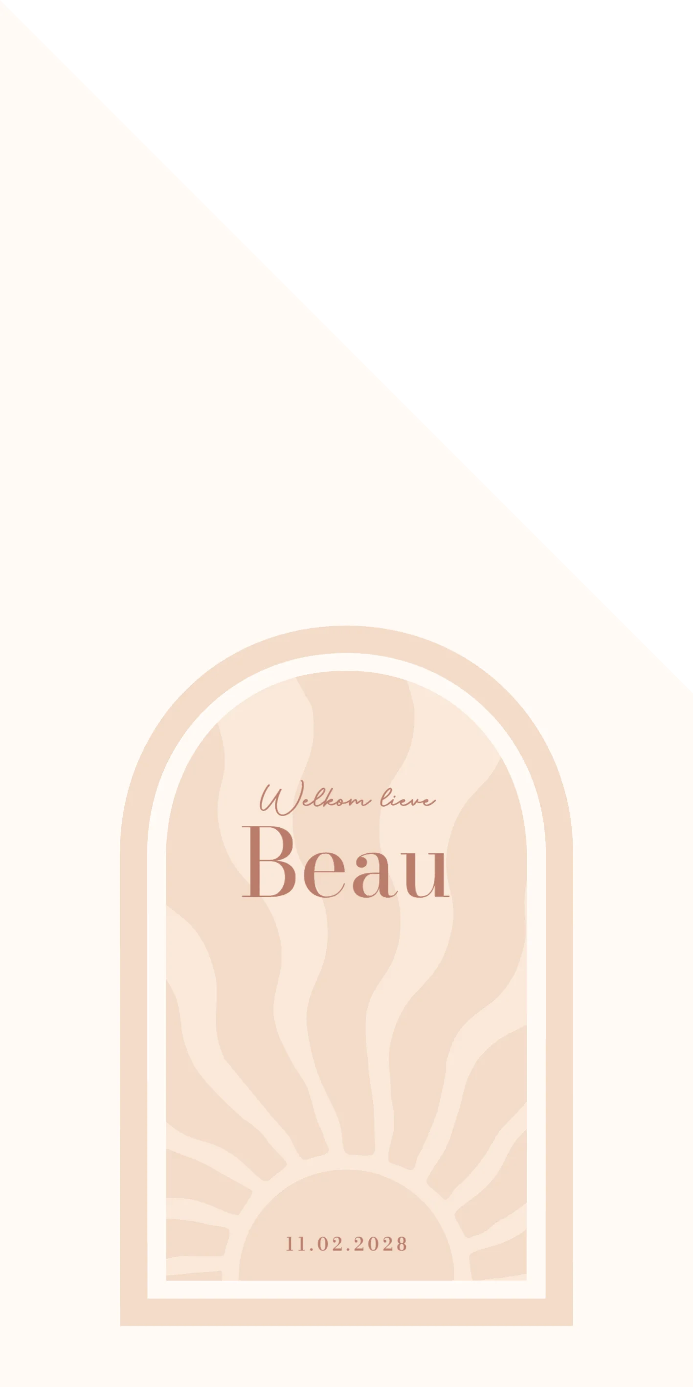 Zon in Boogvorm voor een Meisje - Terug