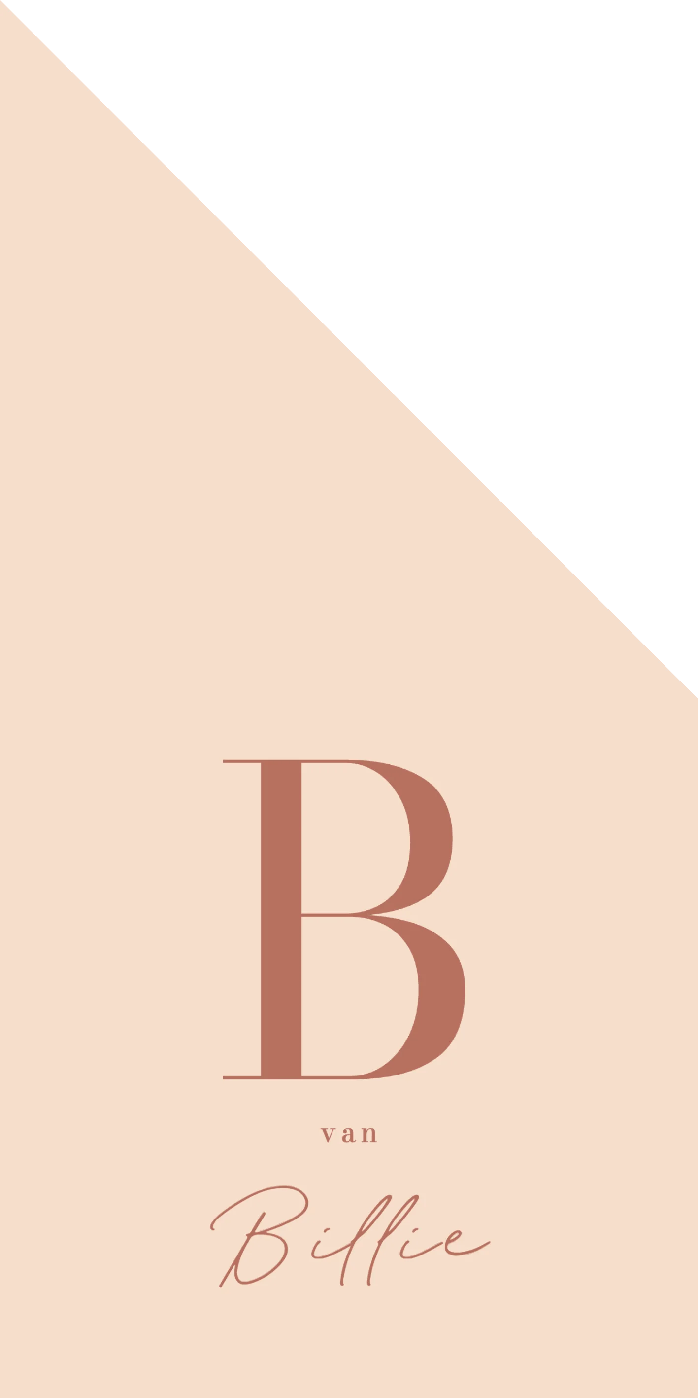 Initiaal met naam - Terug