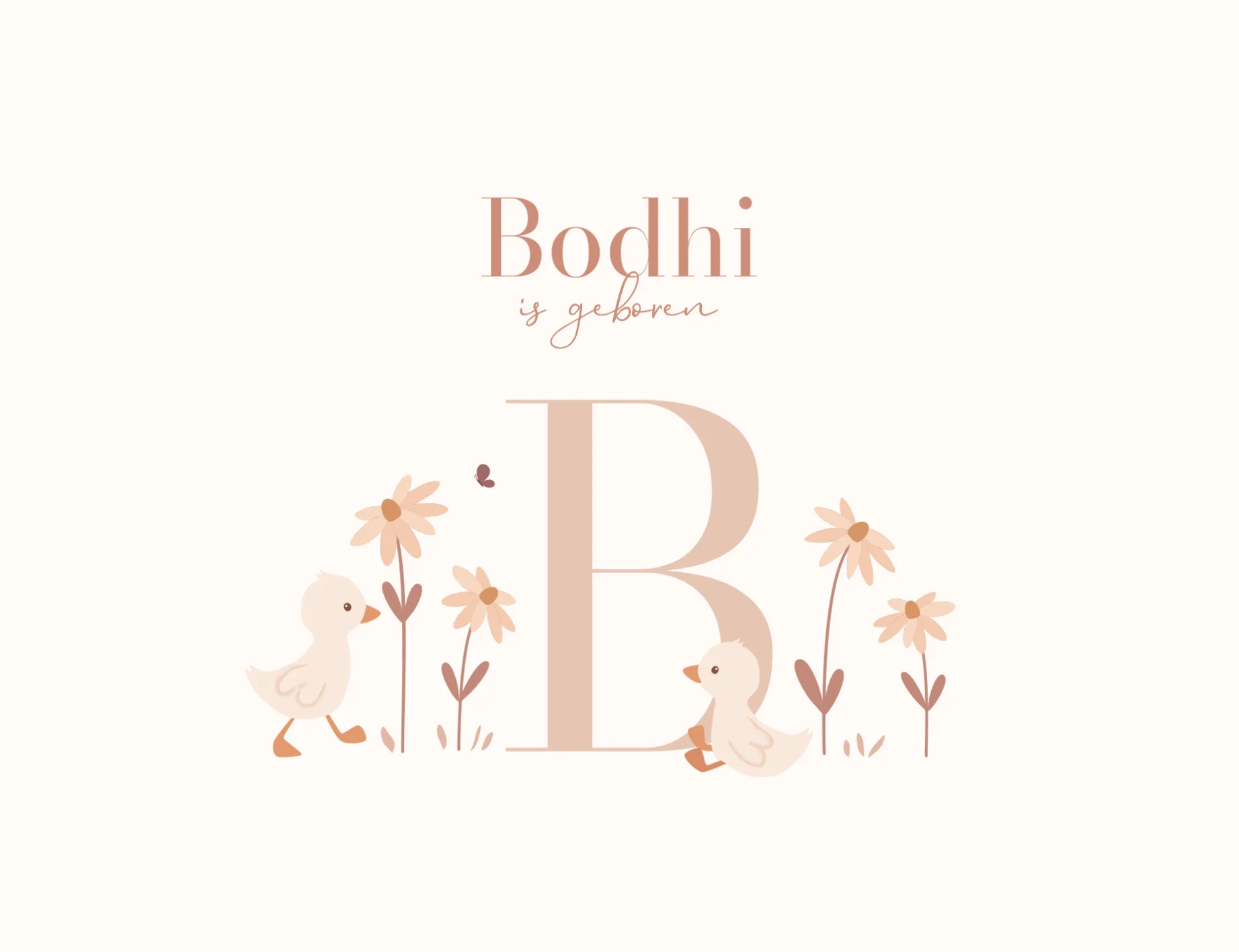 Eendjes met initiaal