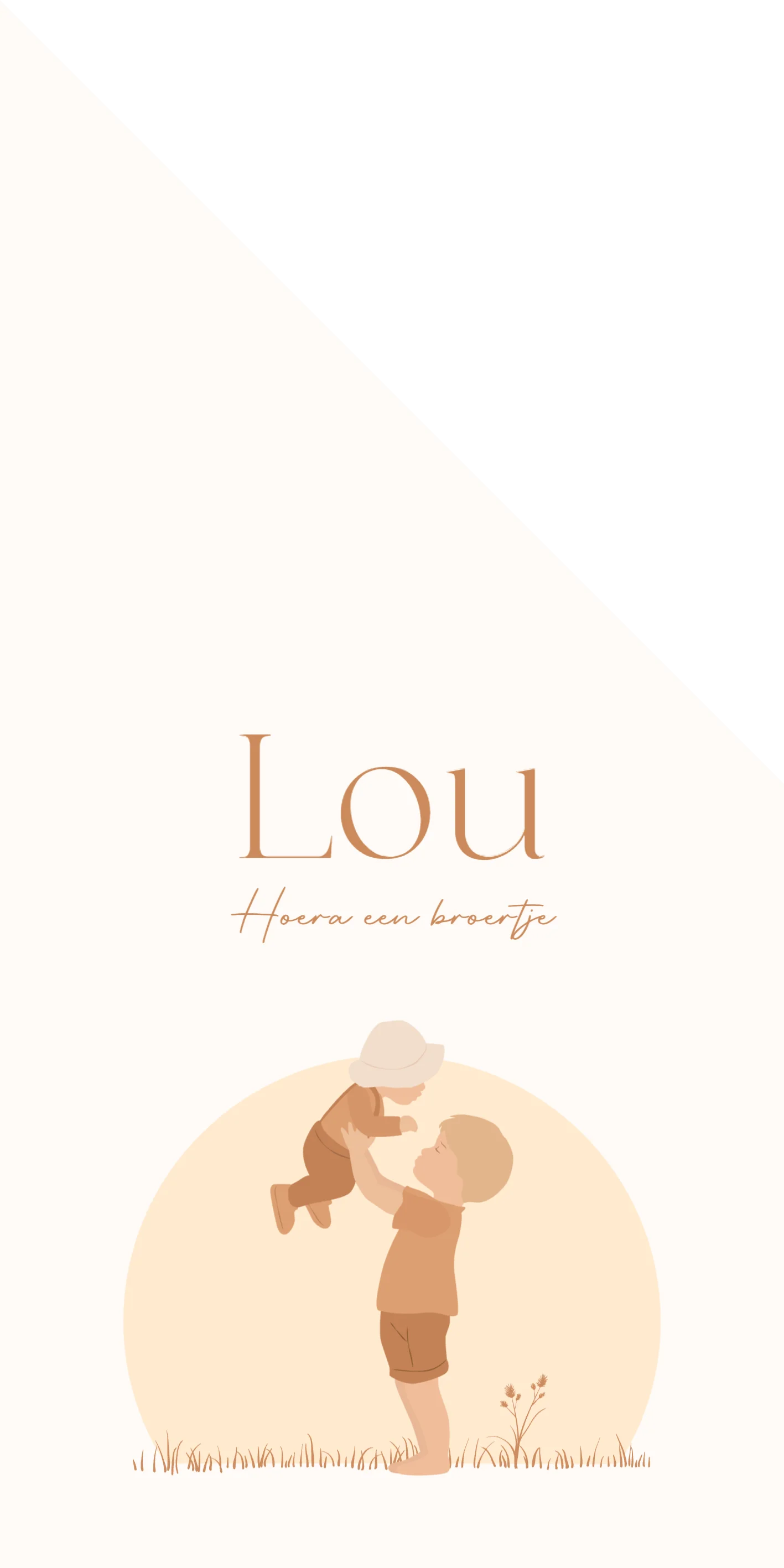 Grote broer met baby - Terug