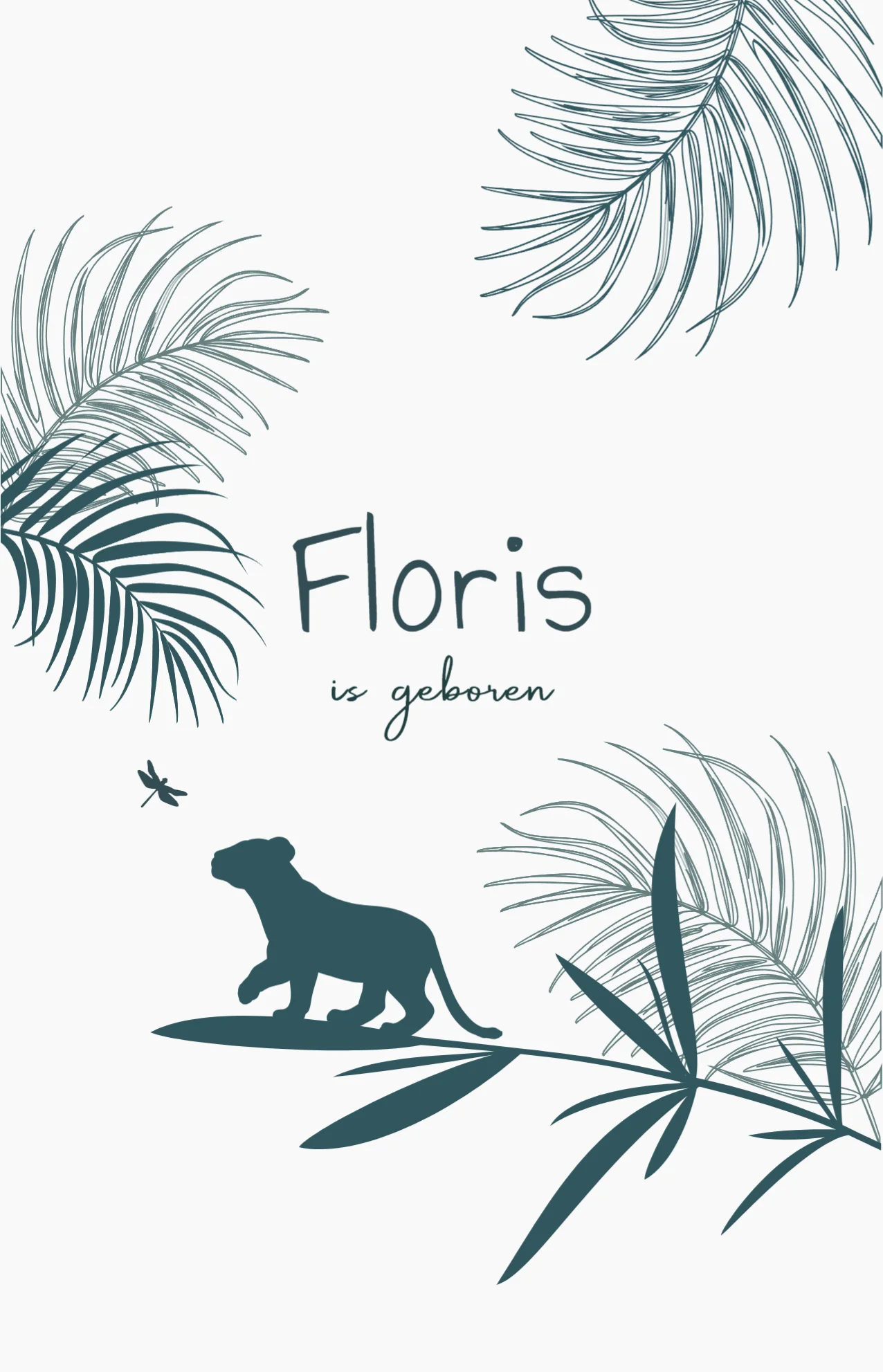 Jungle met welpje - Terug