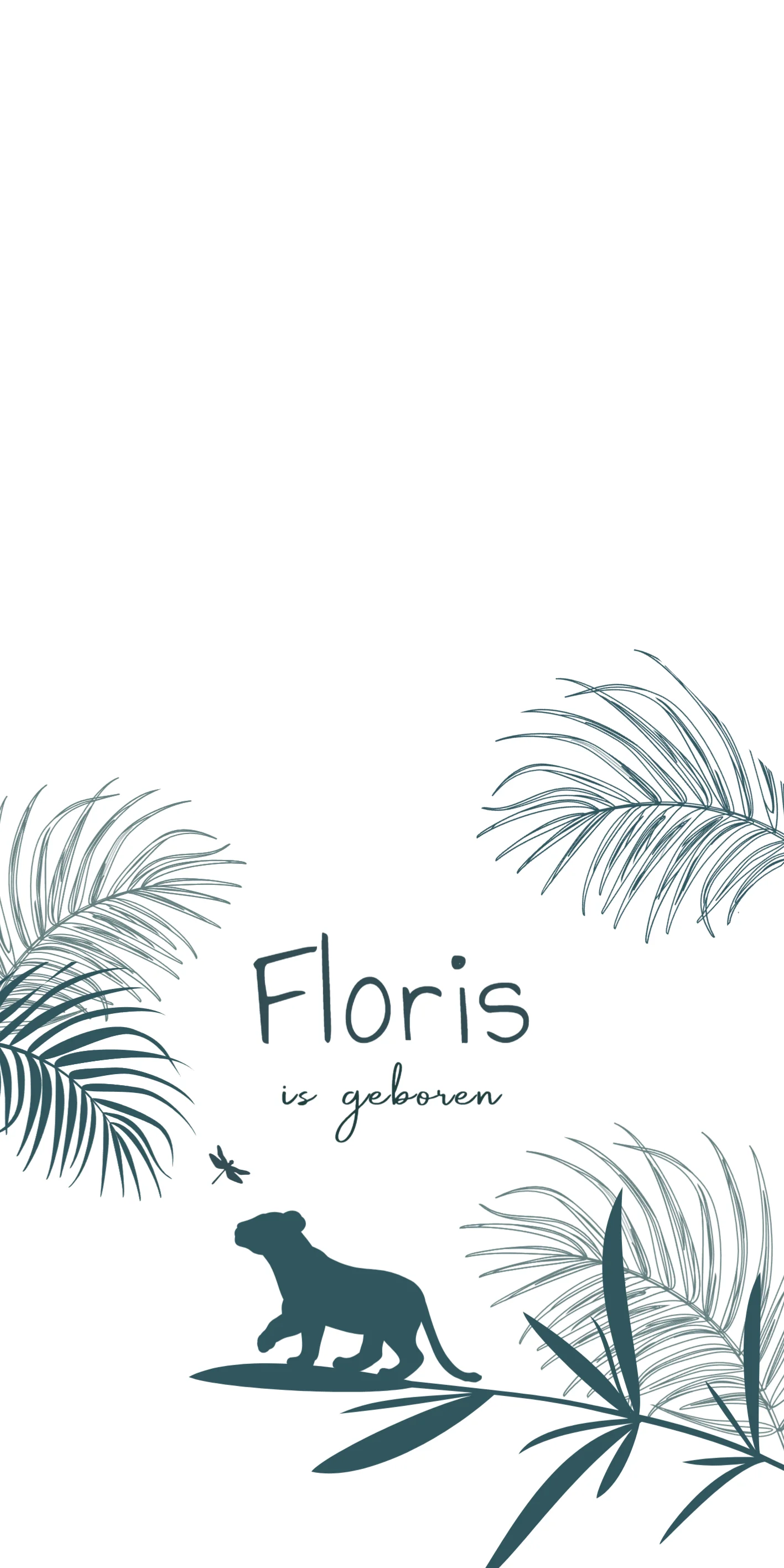 Jungle met welpje - Terug