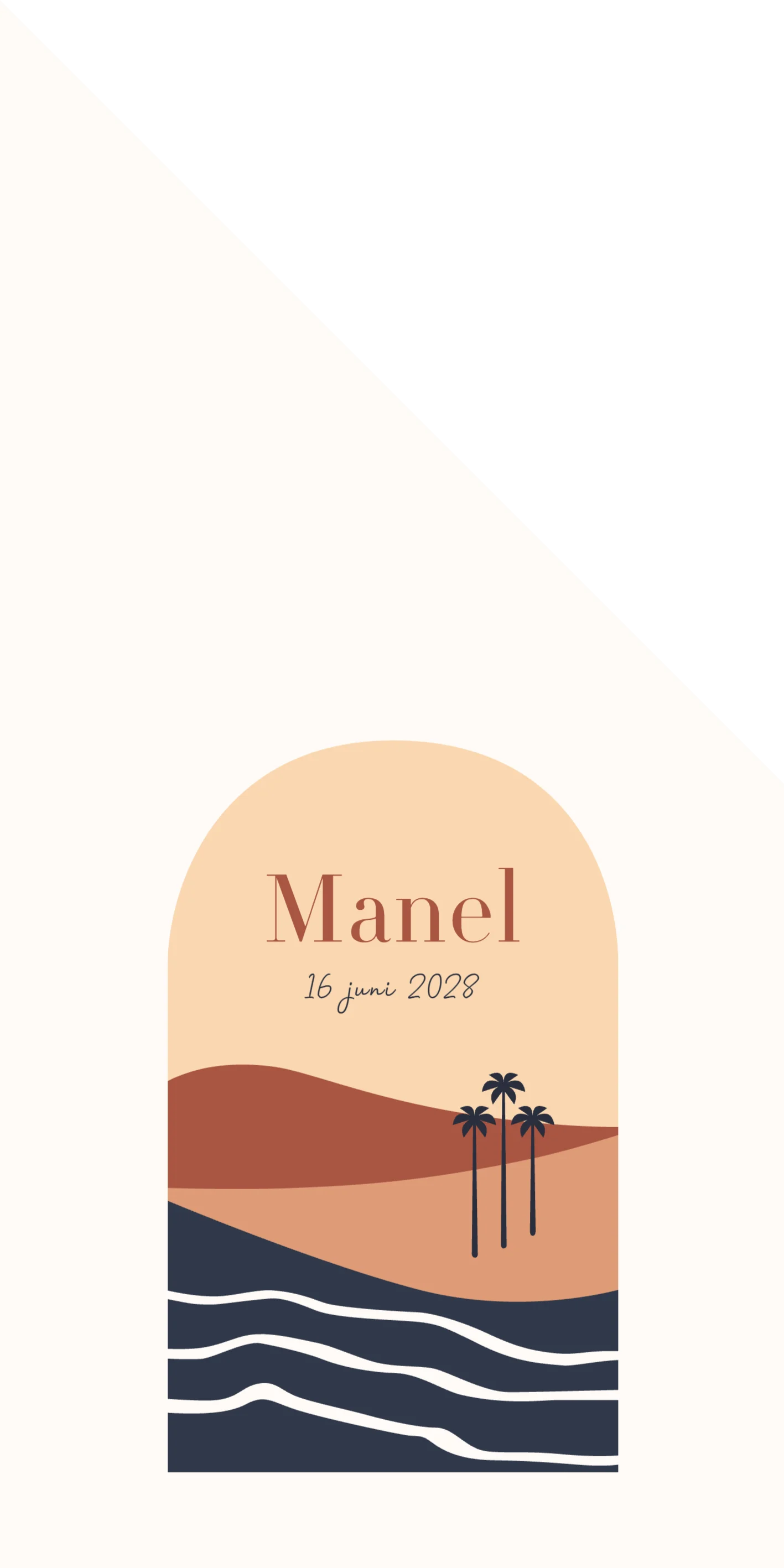 Landschap met palmbomen - Terug