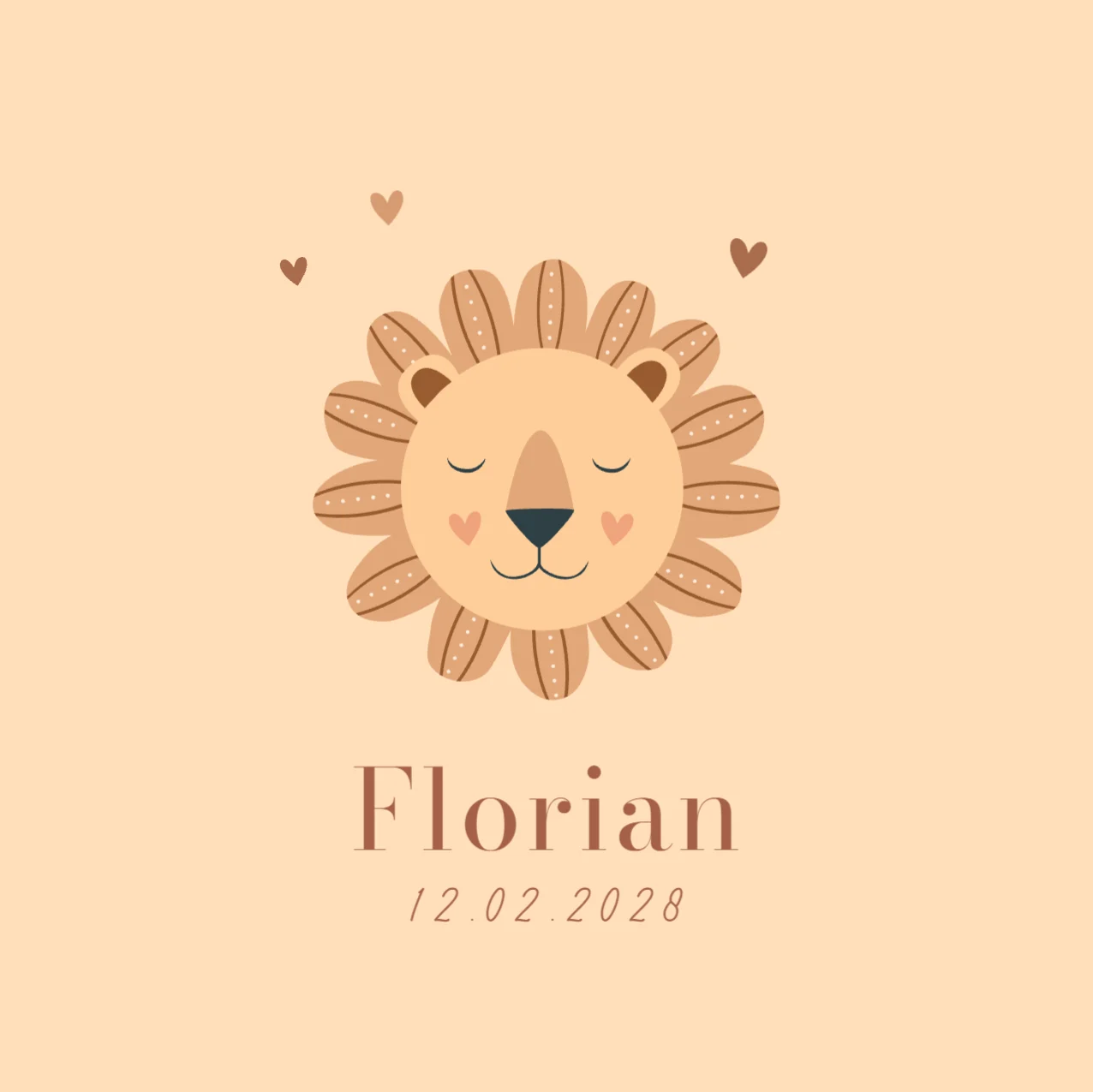 Leeuwtje met hartjes