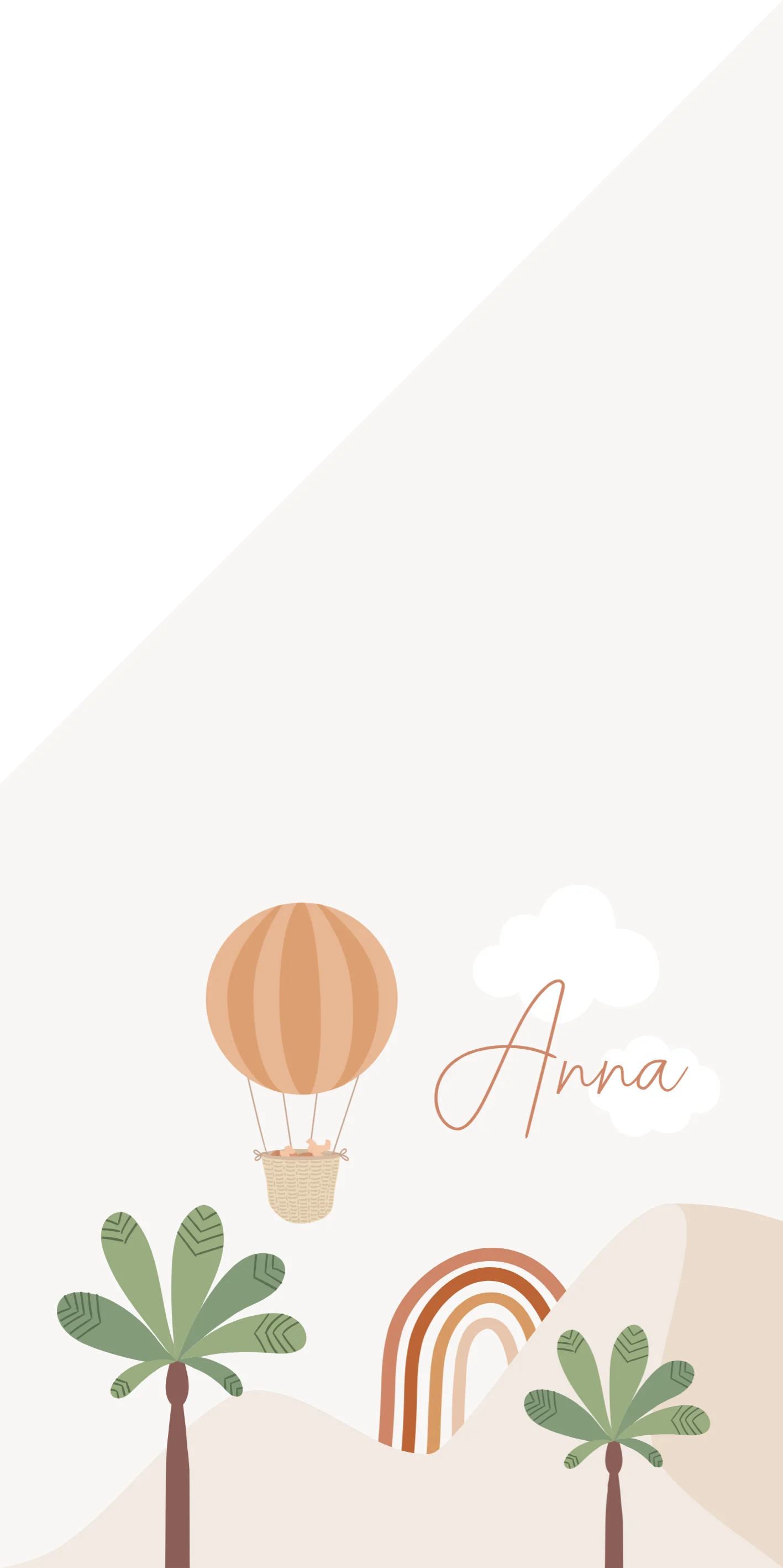 Luchtballon met baby