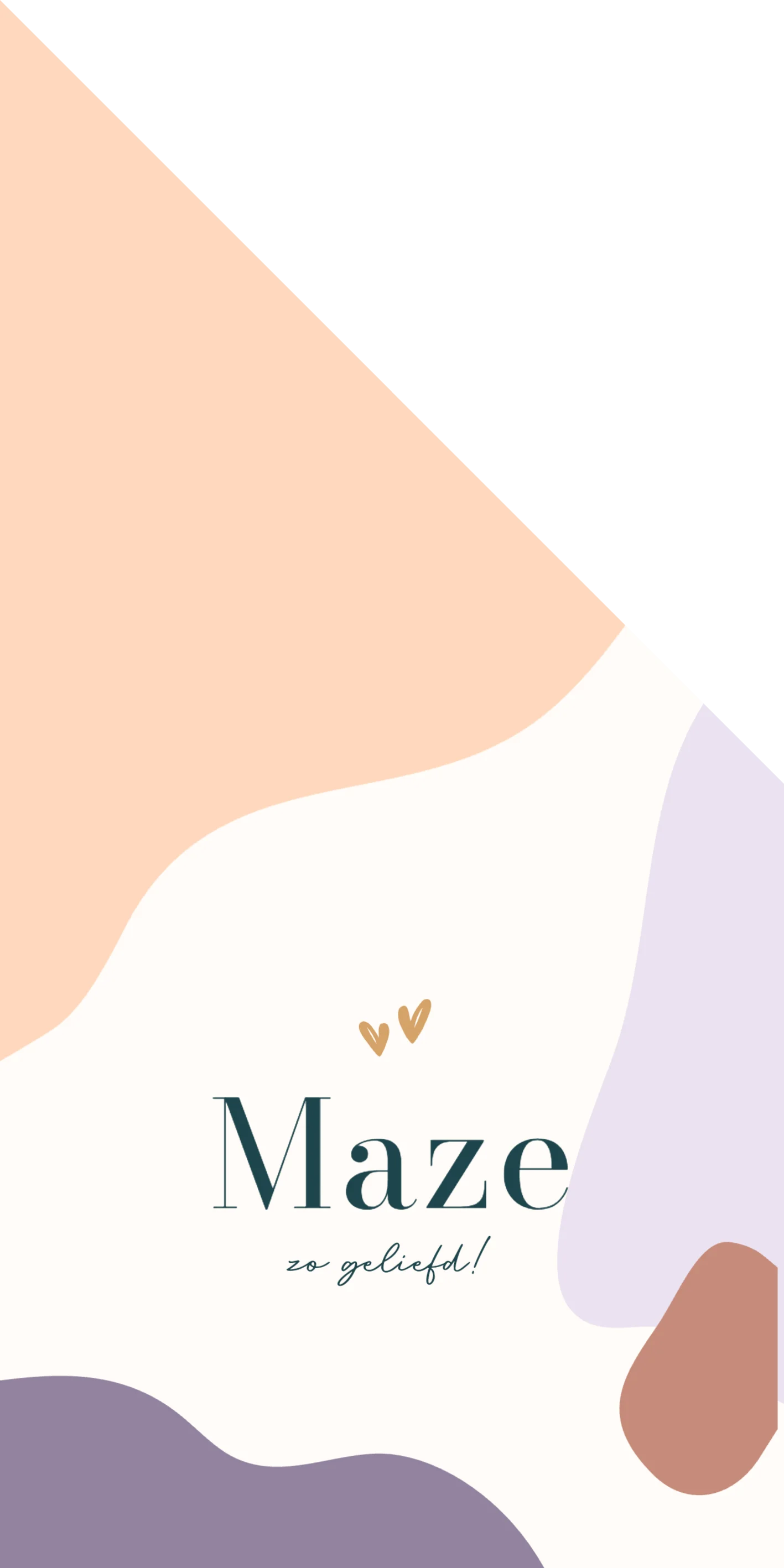 Abstract geboortekaartje - Terug