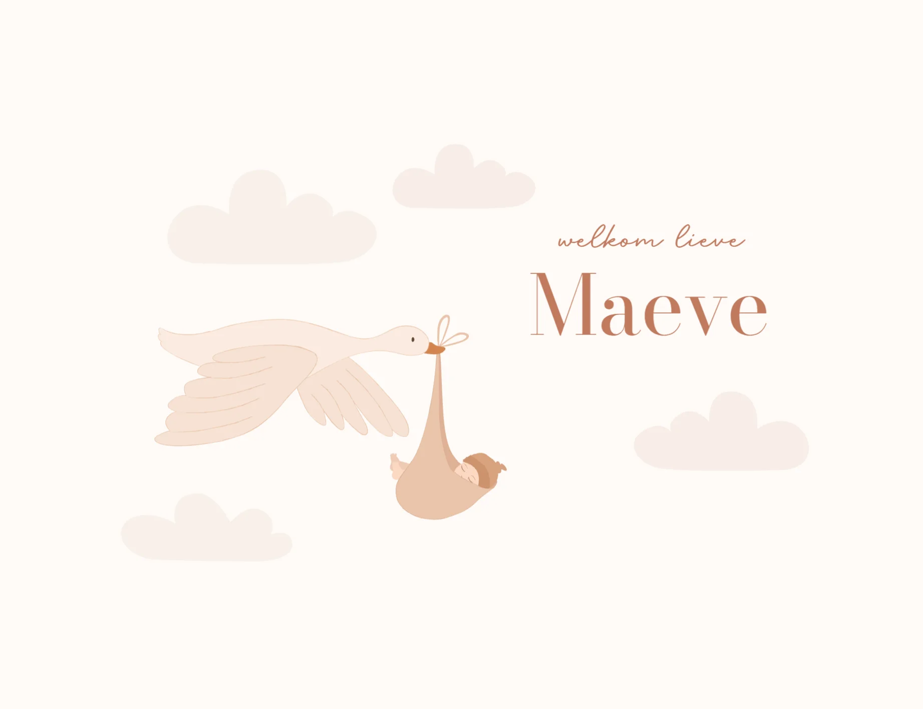 Gans met baby - Terug