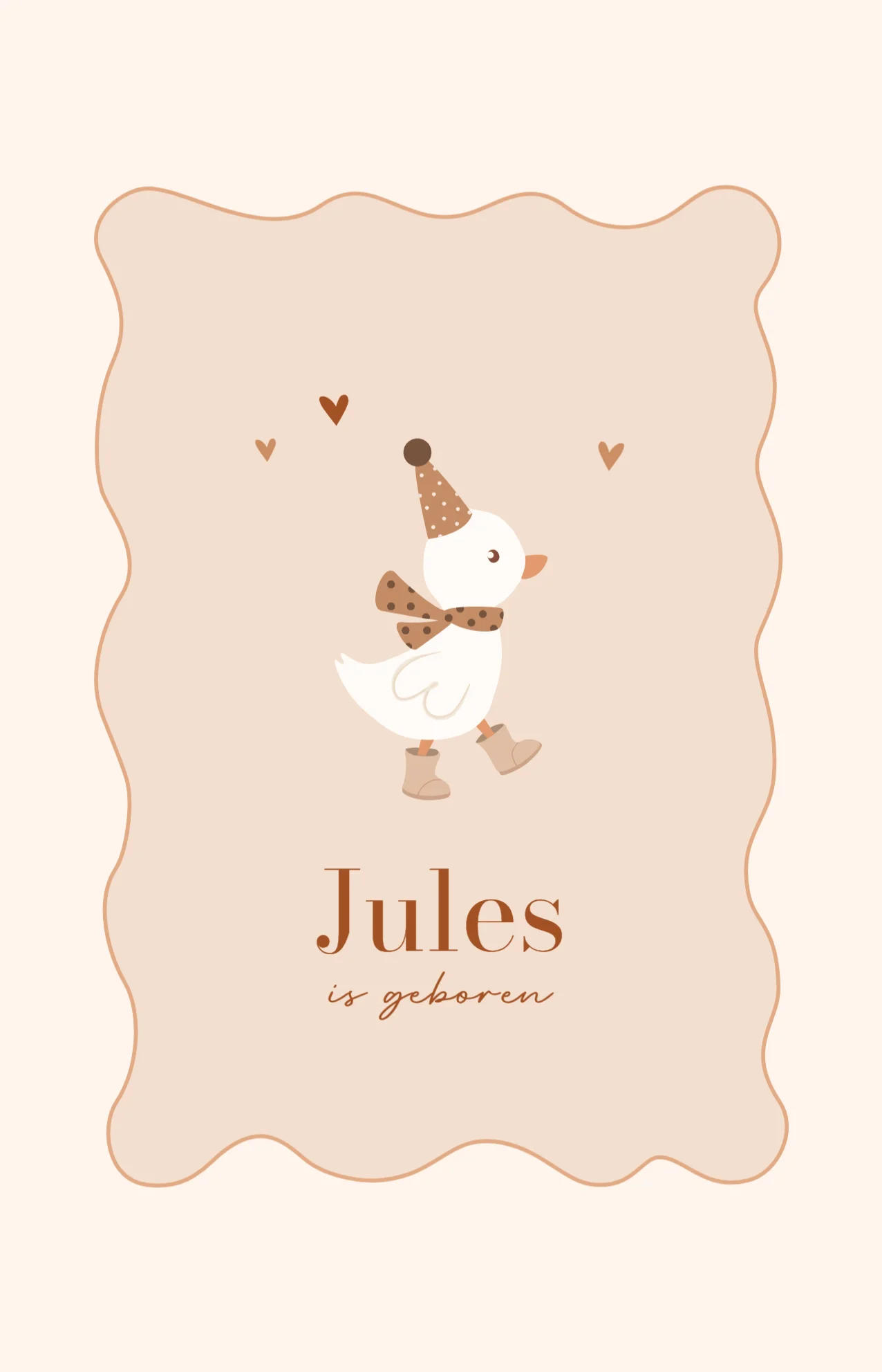 Gansje met feestmuts