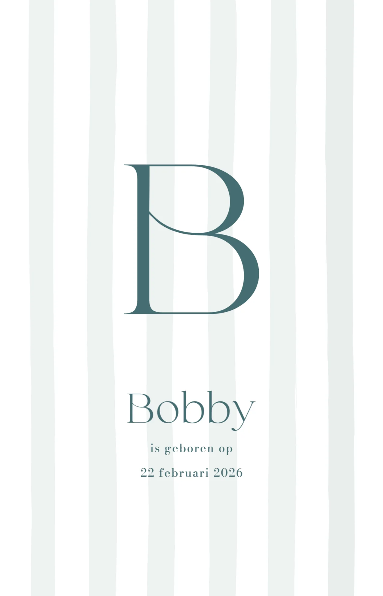 Initiaal voor een jongen