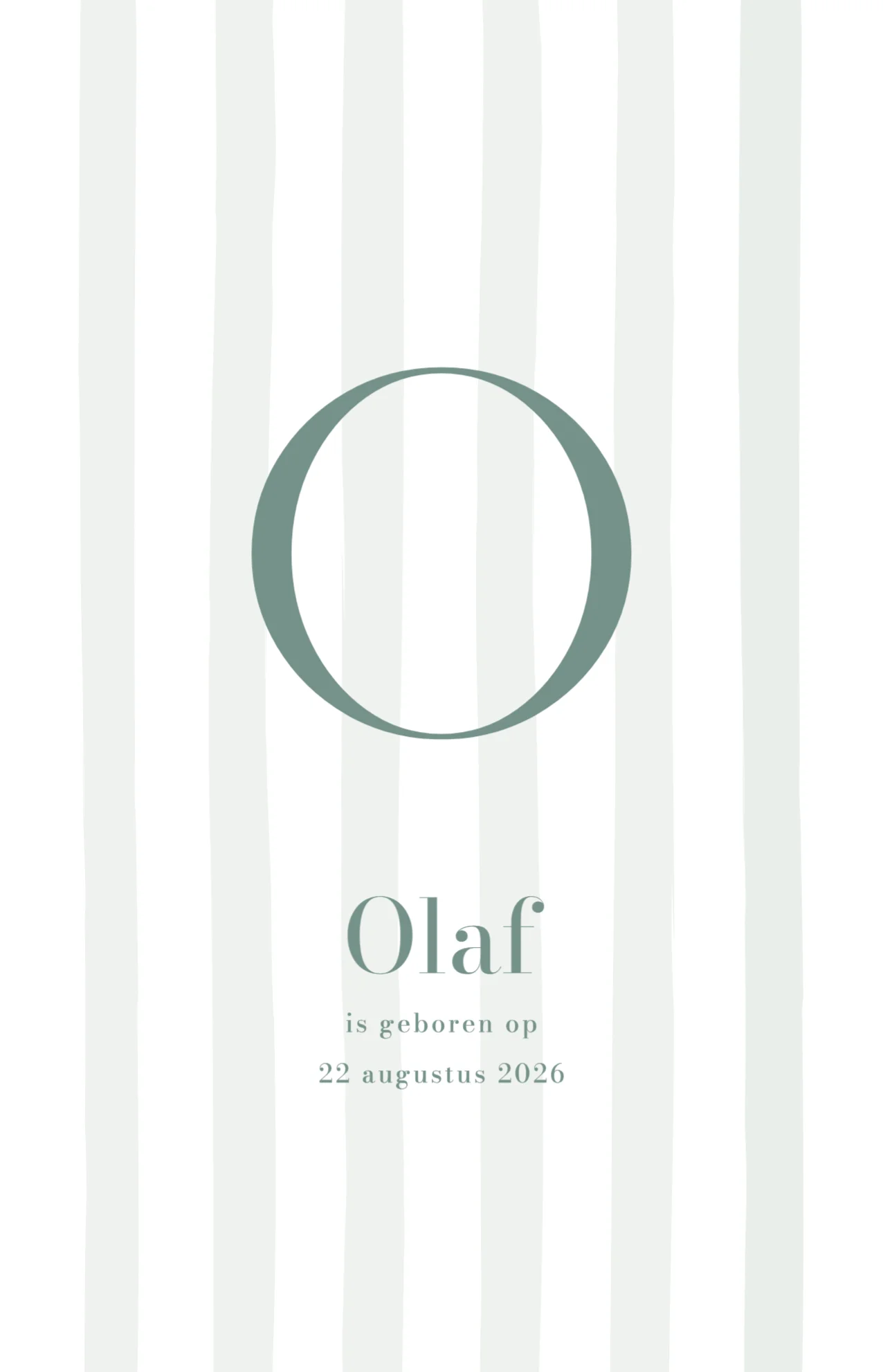 Initiaal met naam - Terug