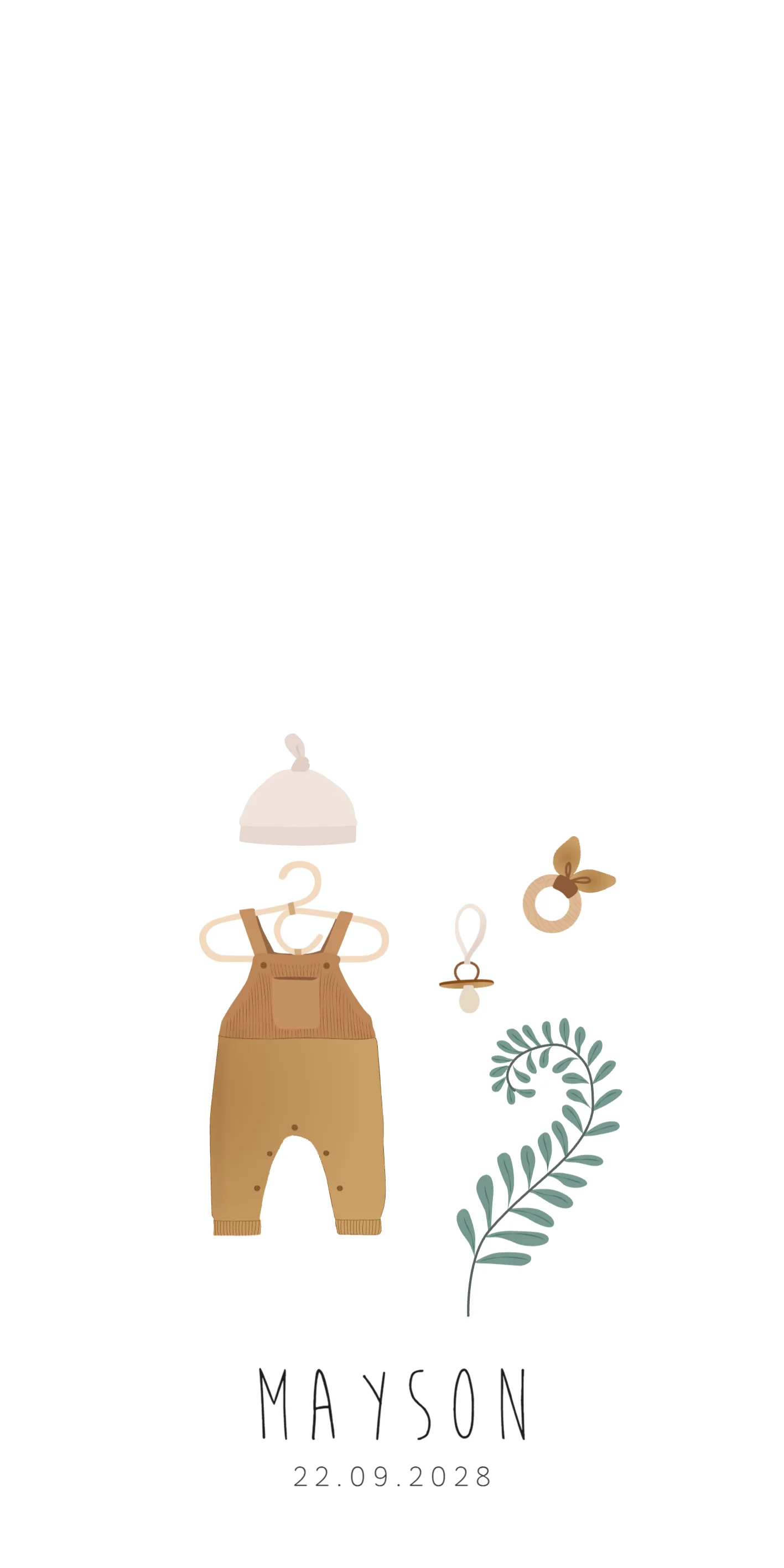 Bruine Tuinbroek met Takjes - Terug