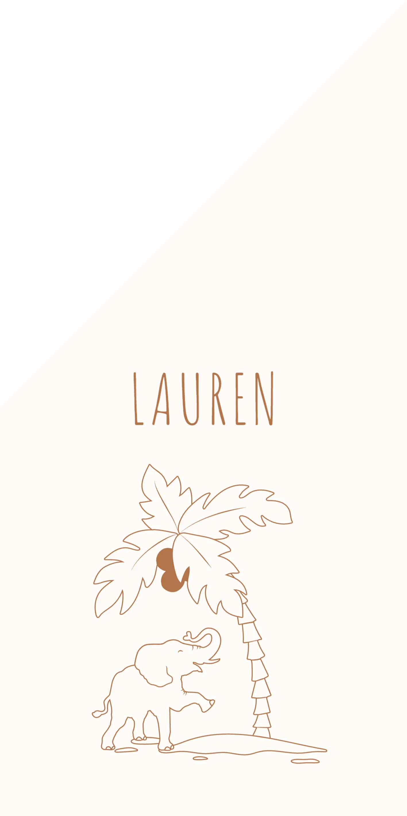 Olifantje onder palmboom