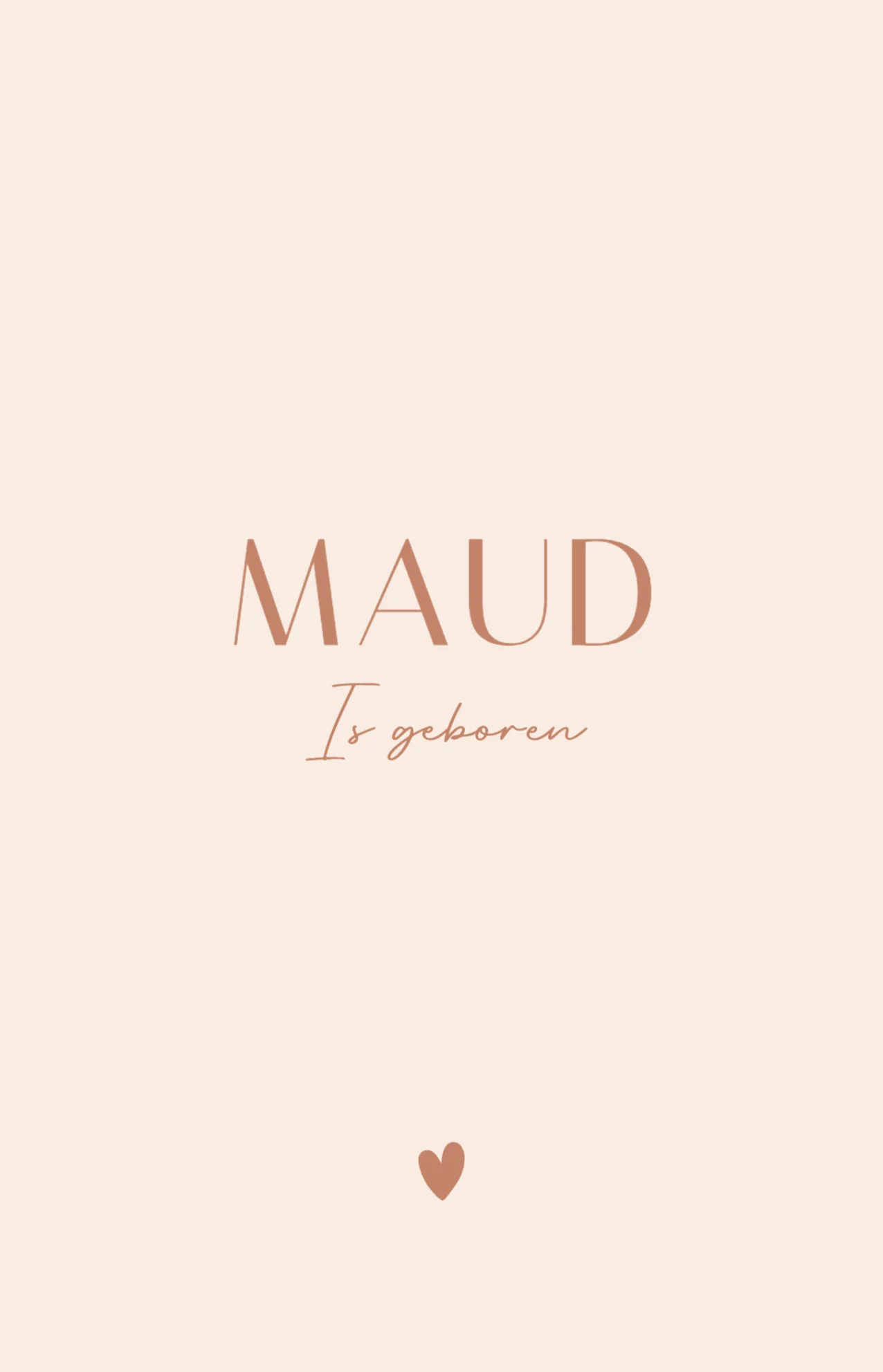 Basic naam met hartje